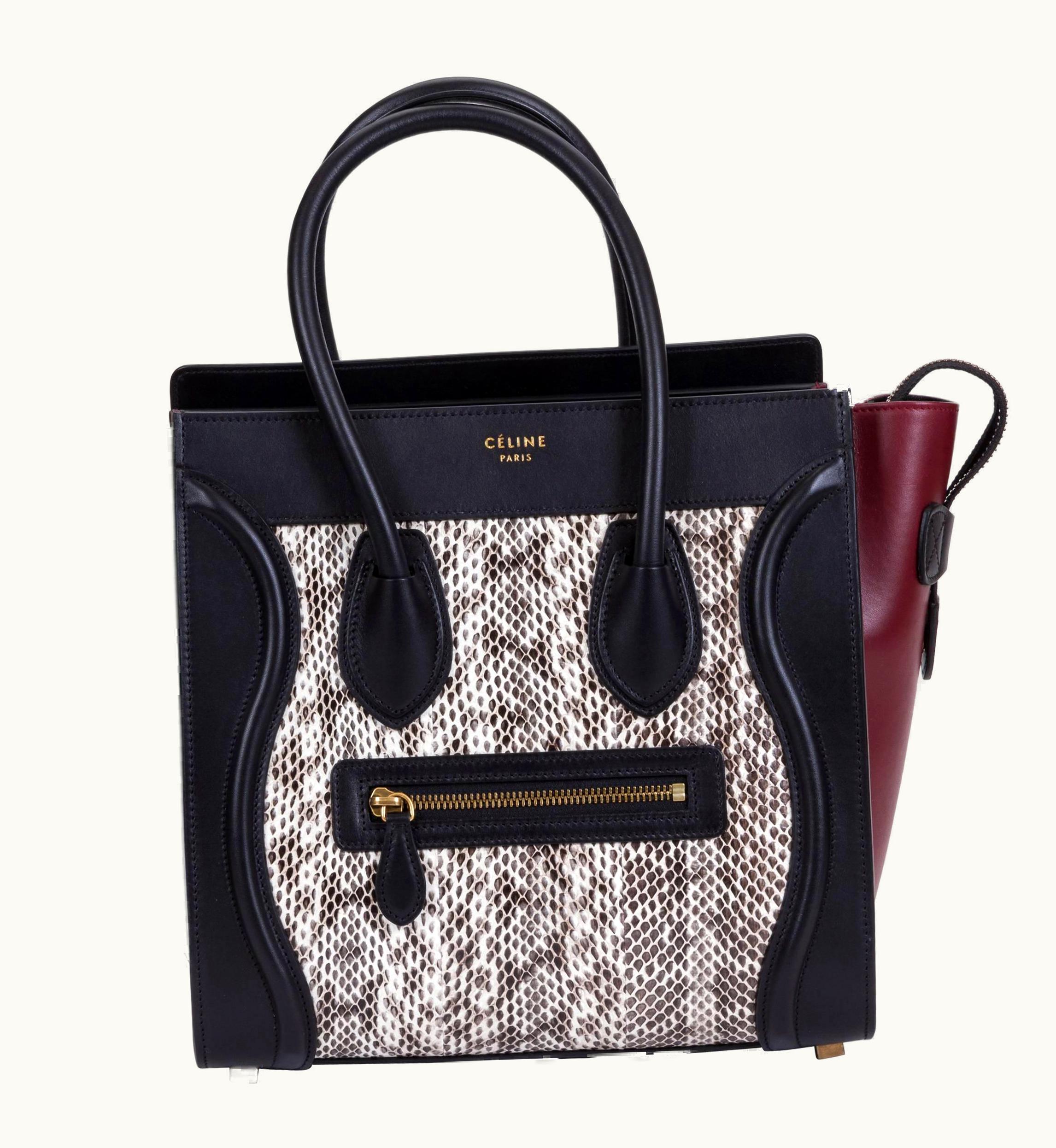 Celine Limited Edition Water Snake Micro Luggage Bag