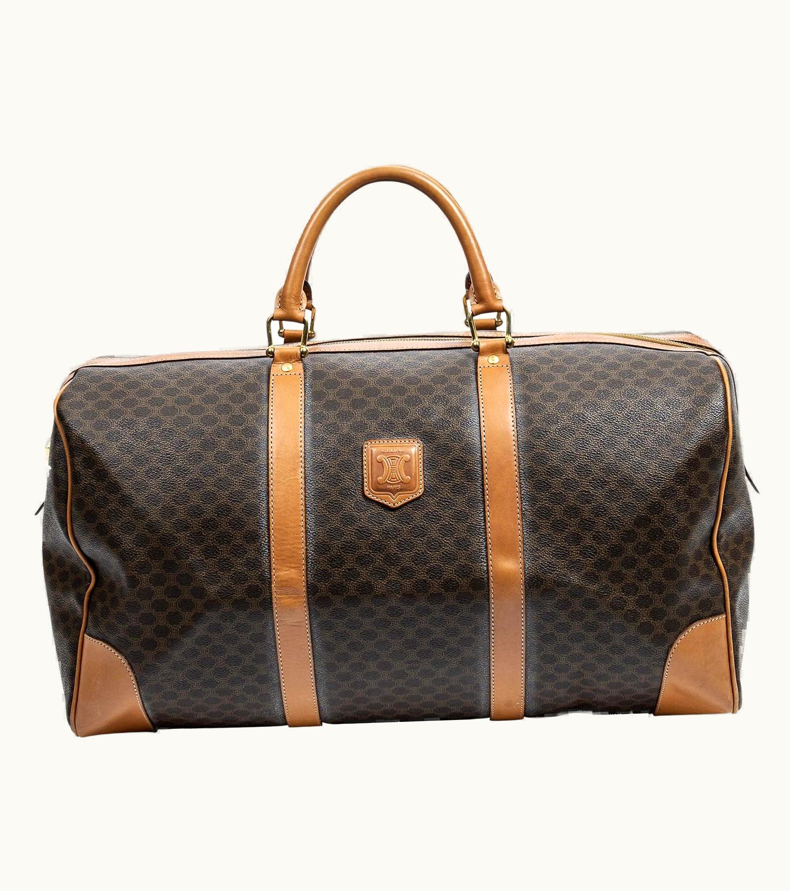 Celine Brown Logo 50 Luggage