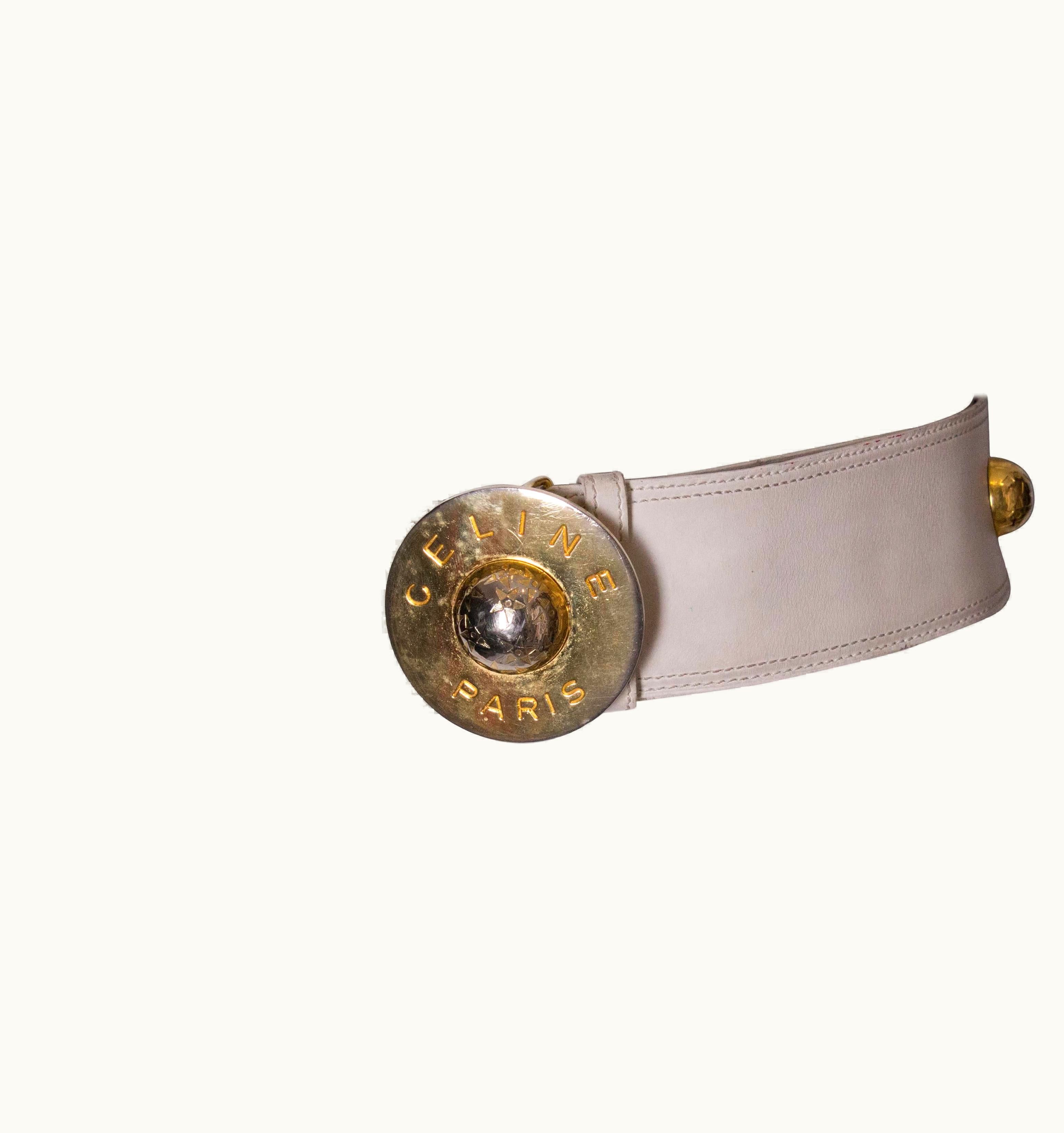 Celine Vintage Celine Leather Belt