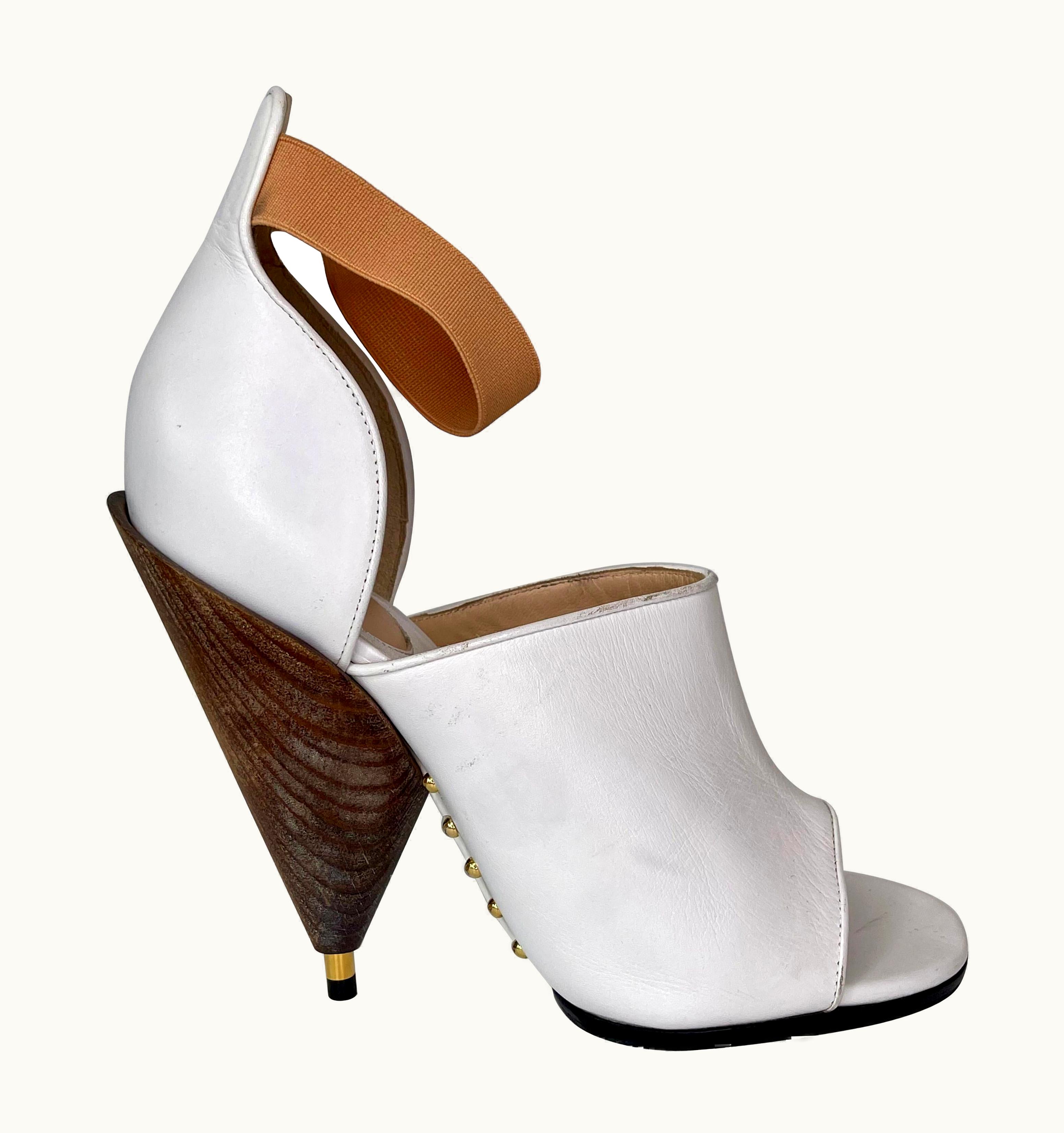 Givenchy Wooden Cone Heel Open Toe Shoe 2013 (39 Eu)