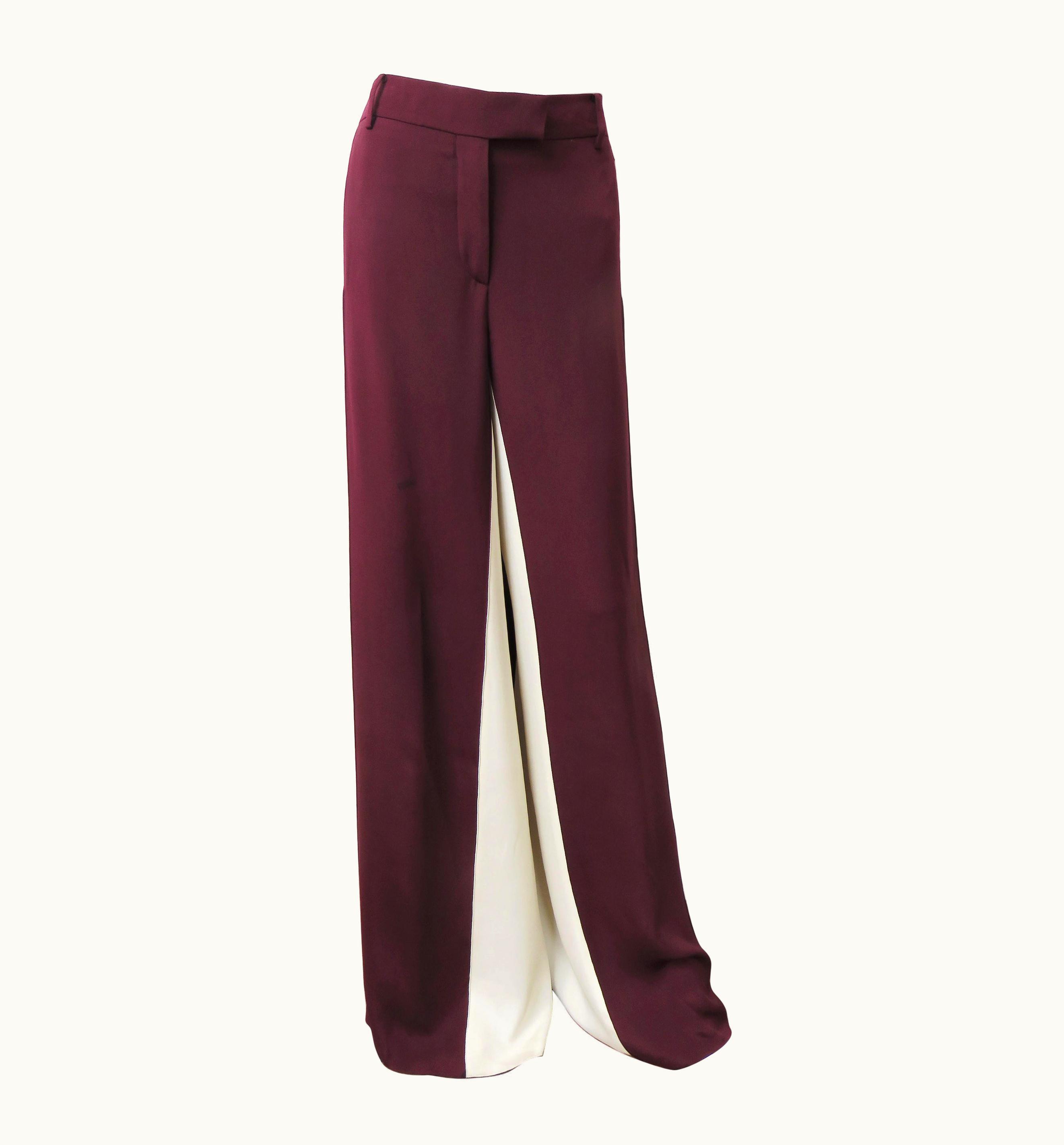Valentino Silk Color Block Pants