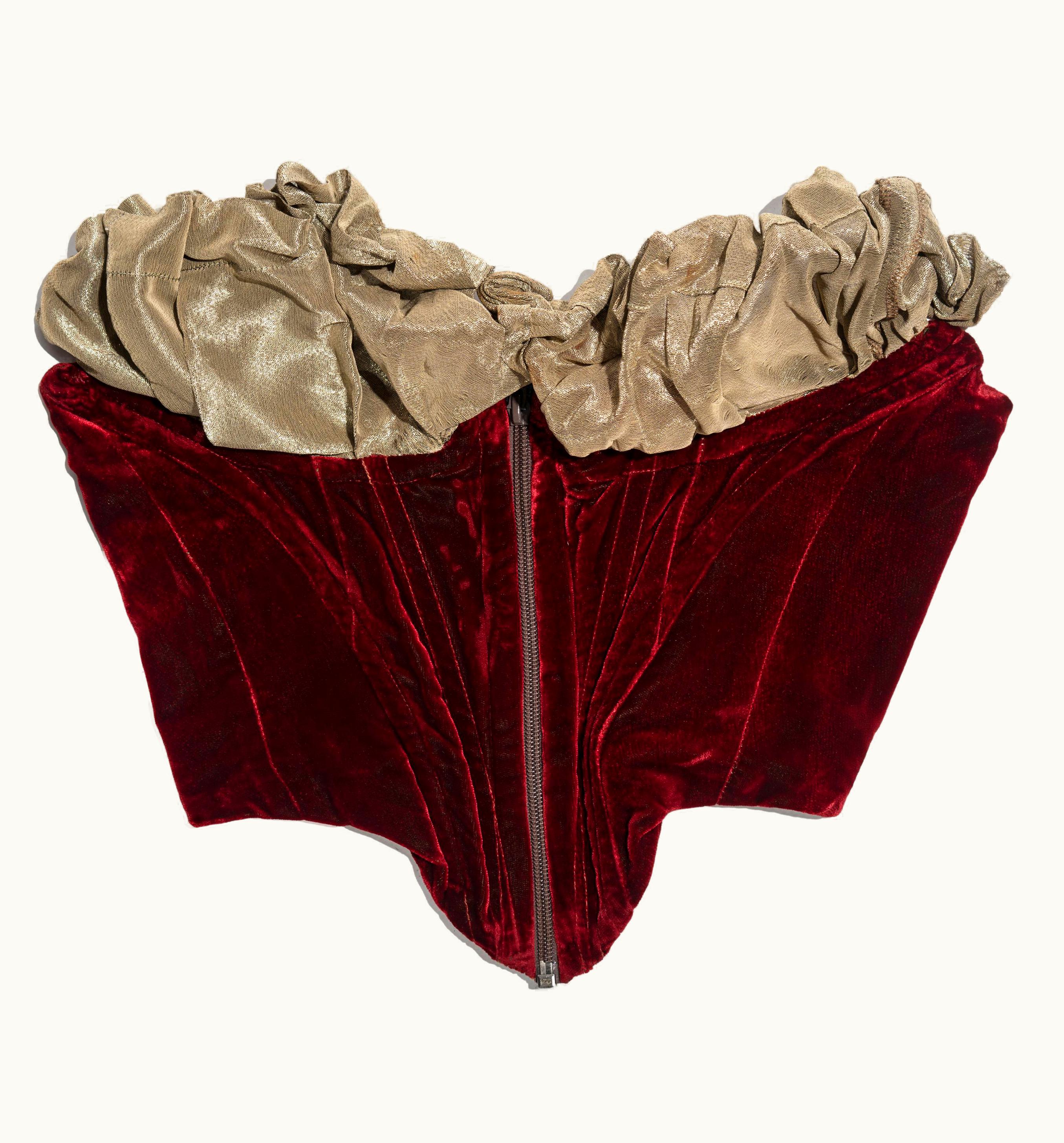 Vivienne Westwood Vivienne Westwood Red Velvet Strapless Corset, AW 1989