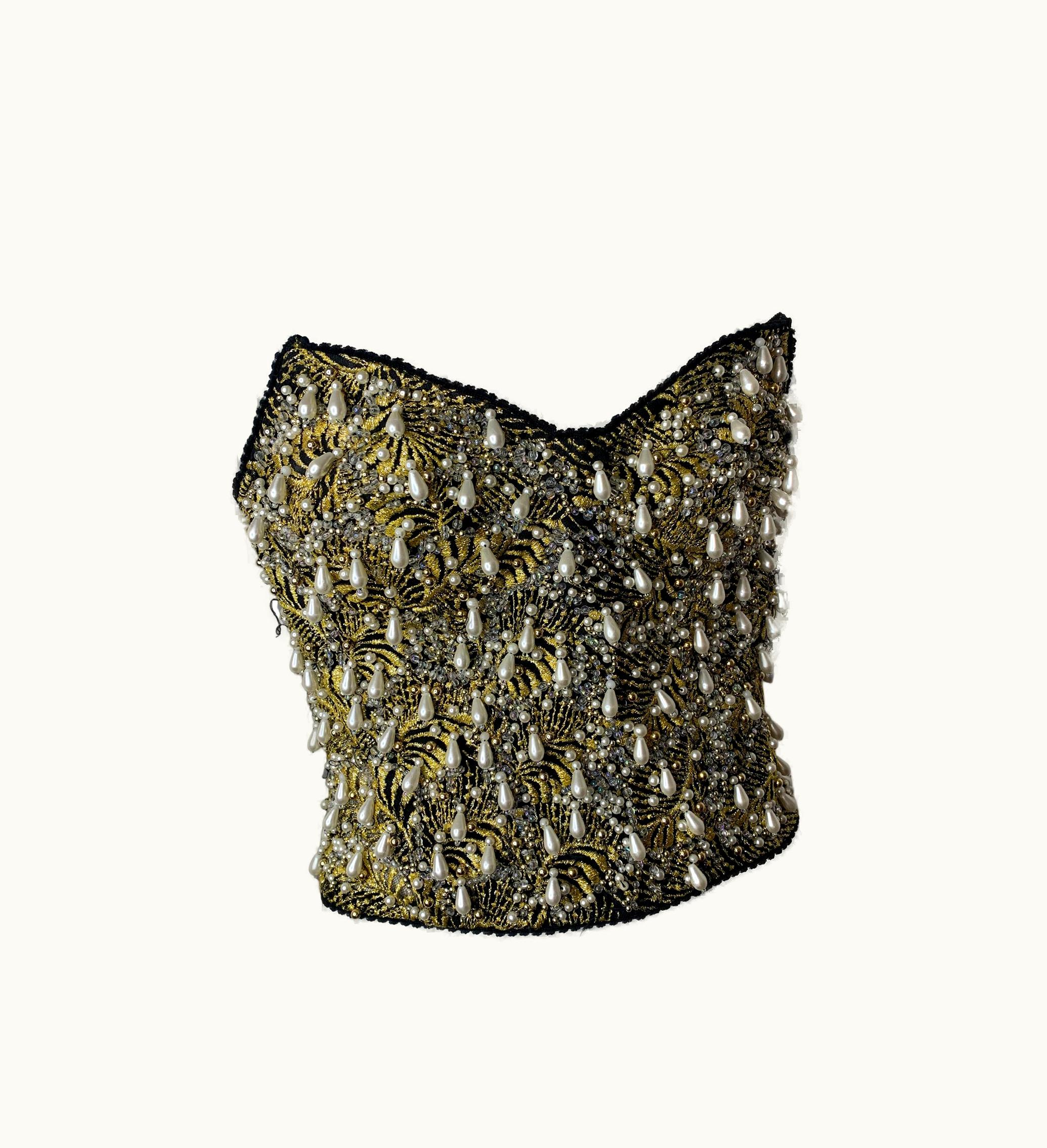 Dolce & Gabbana Dolce Gabbana 1990' Beaded Corset