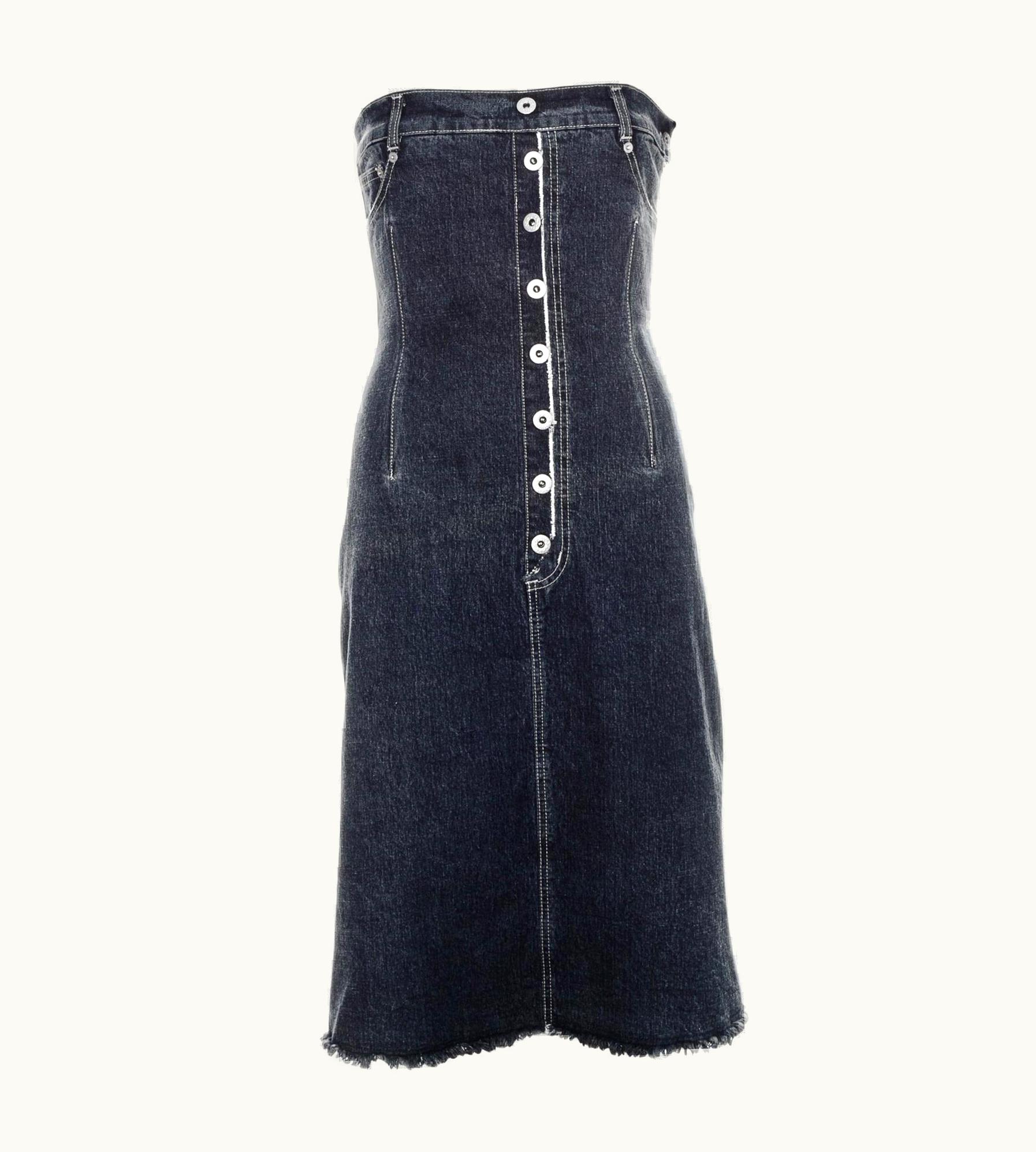 Alexander McQueen Alexander McQueen Denim Corset Dress, AW 1996
