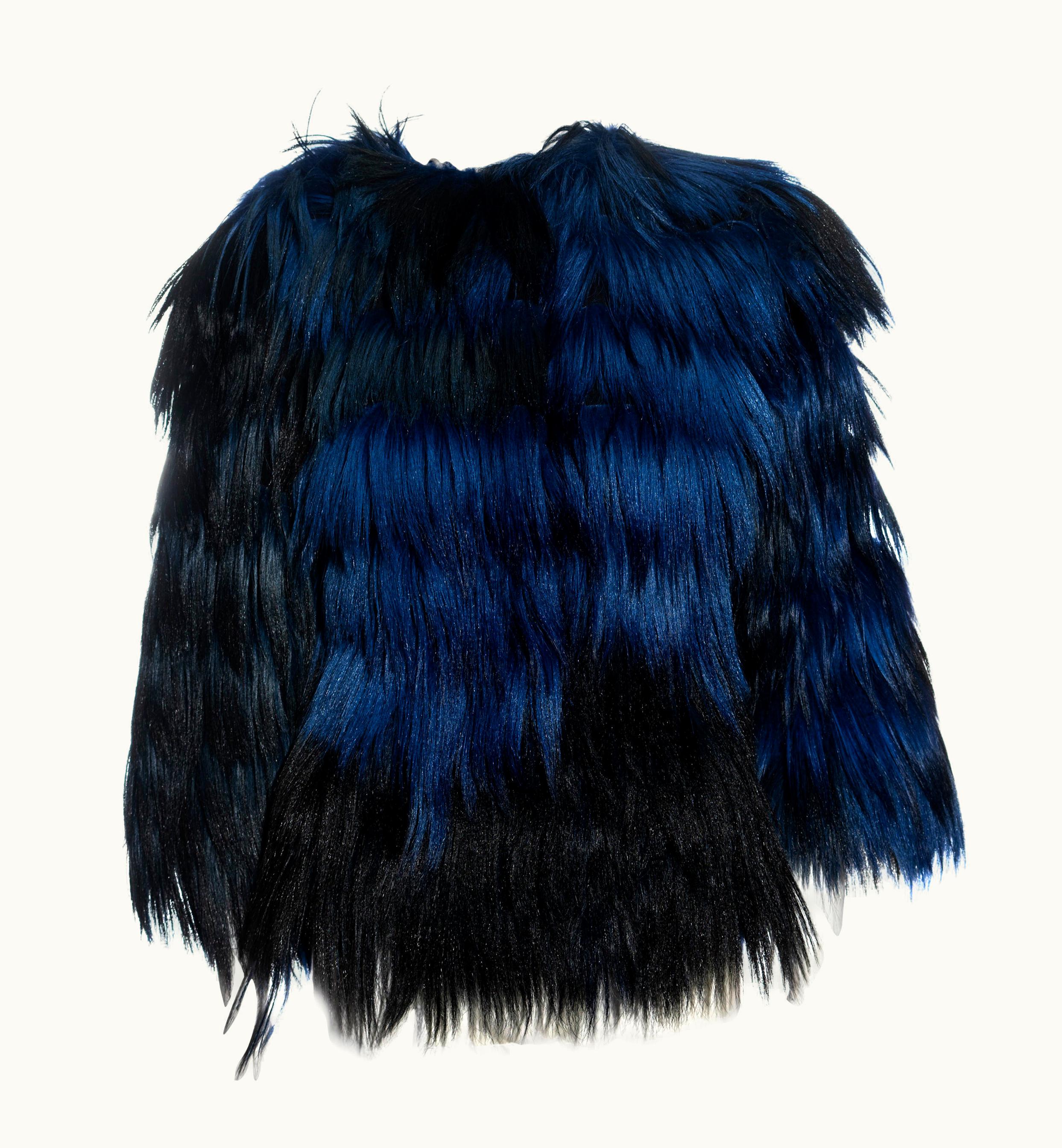 Dolce & Gabbana Dolce & Gabbana Blue Goat Hair Jacket, AW 1999