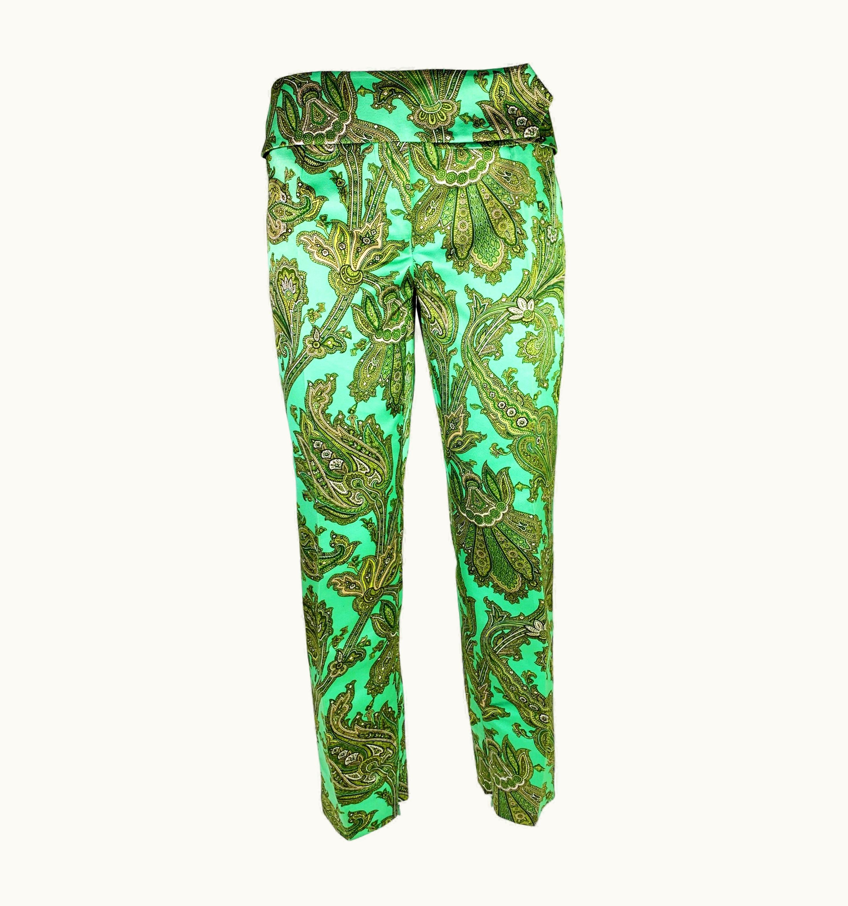Dolce & Gabbana Dolce & Gabbana Spring 2000 Paisley Print Trousers