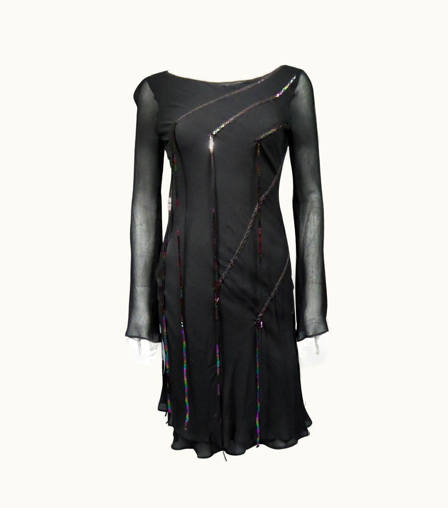 Mugler A Thierry Mugler Couture Little Black Dress Circa 2000