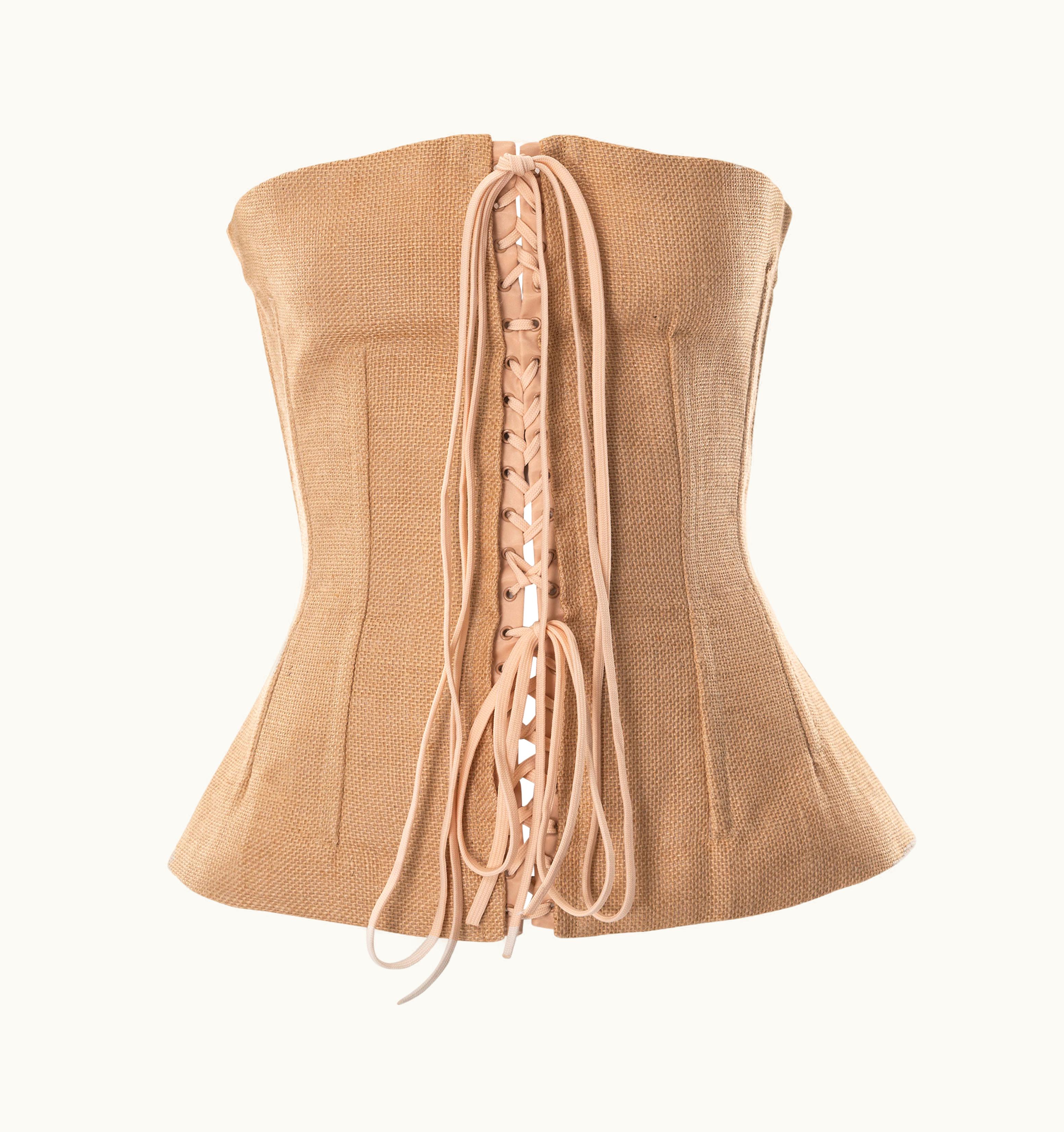 Dolce & Gabbana Dolce & Gabbana Strapless Jute Corset, S/S 2002
