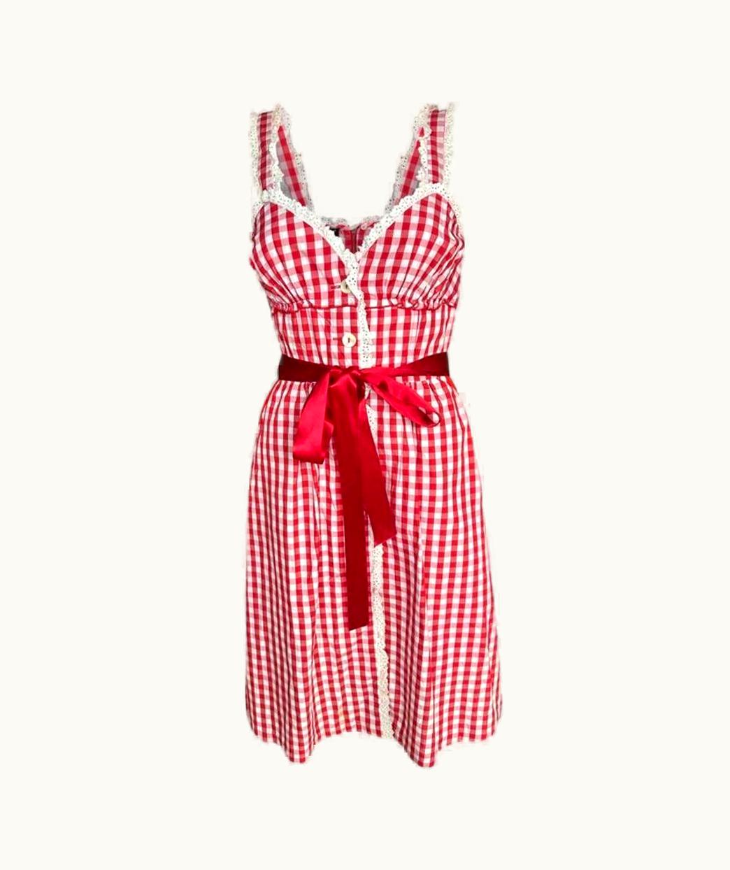 Dolce & Gabbana Dolce & Gabbana Runway Midi Cotton Dress S/S 2006