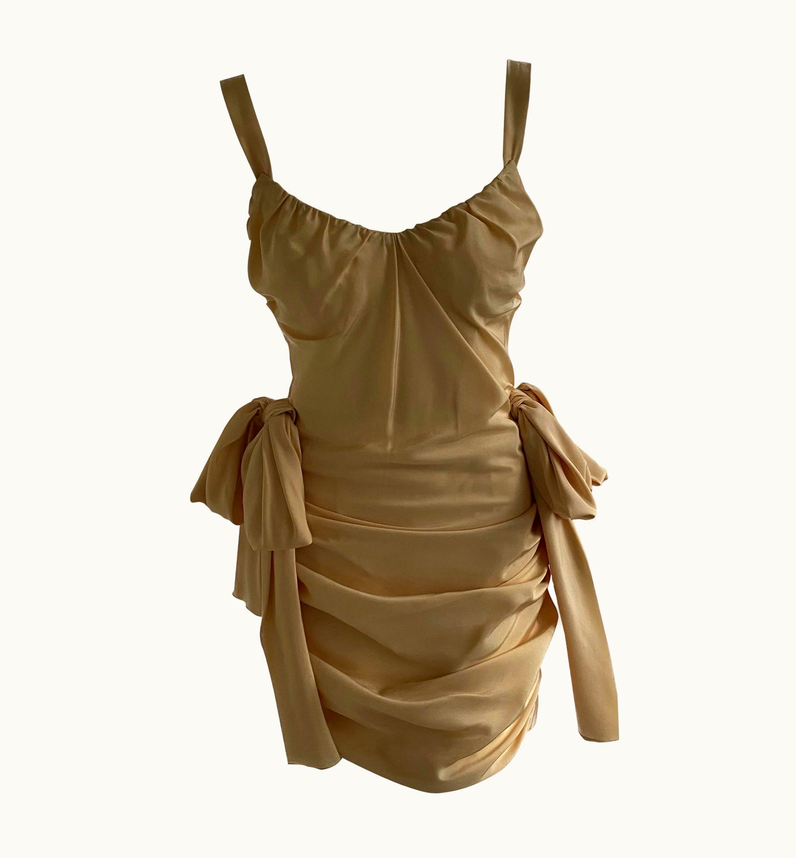 Dolce & Gabbana Dolce And Gabbana 2012 Silk Corset Dress Unworn With Original Store Tags