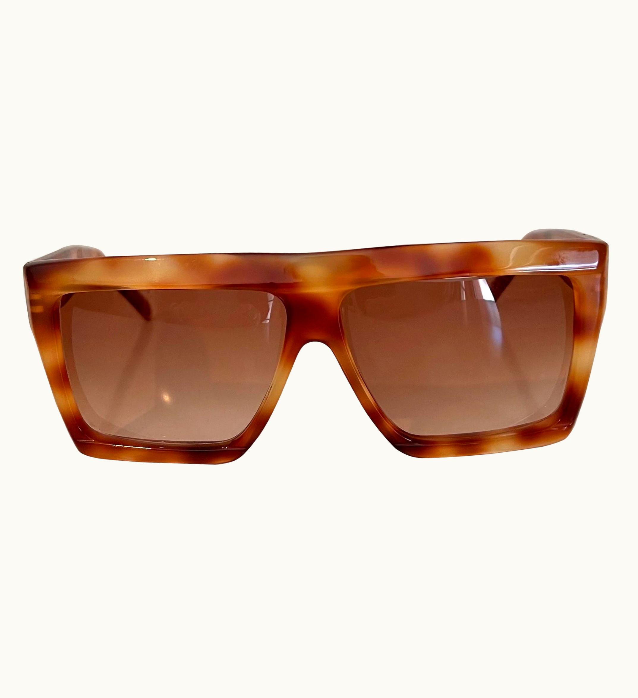Courrèges Never Worn Vintage 1980' Andre Courrèges Tortoiseshell Pattern Sunglasses
