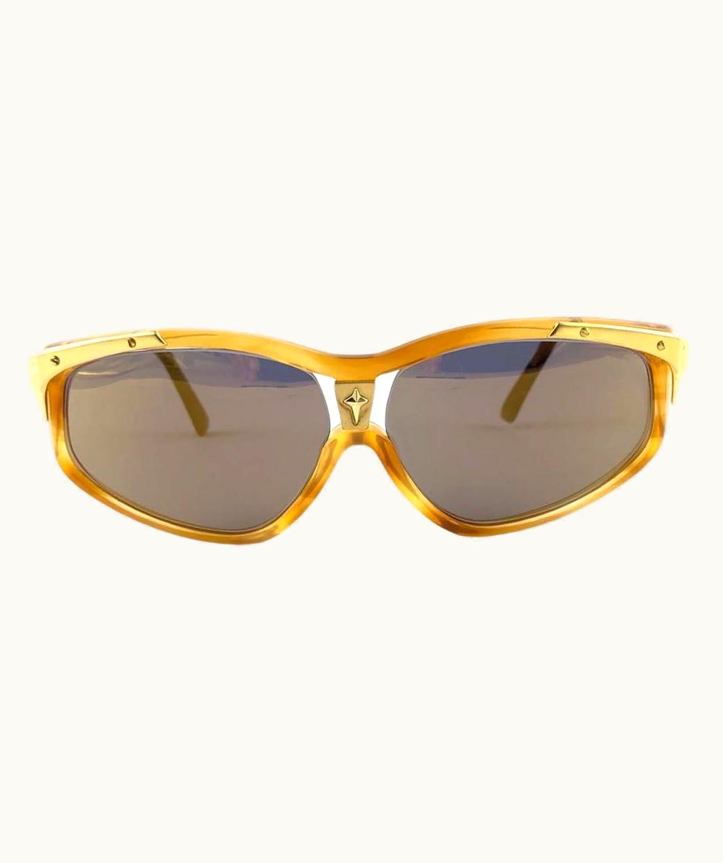 Mugler Vintage Thierry Mugler 25 723 Tortoise Cat Eye Medium 1980' Paris Sunglasses