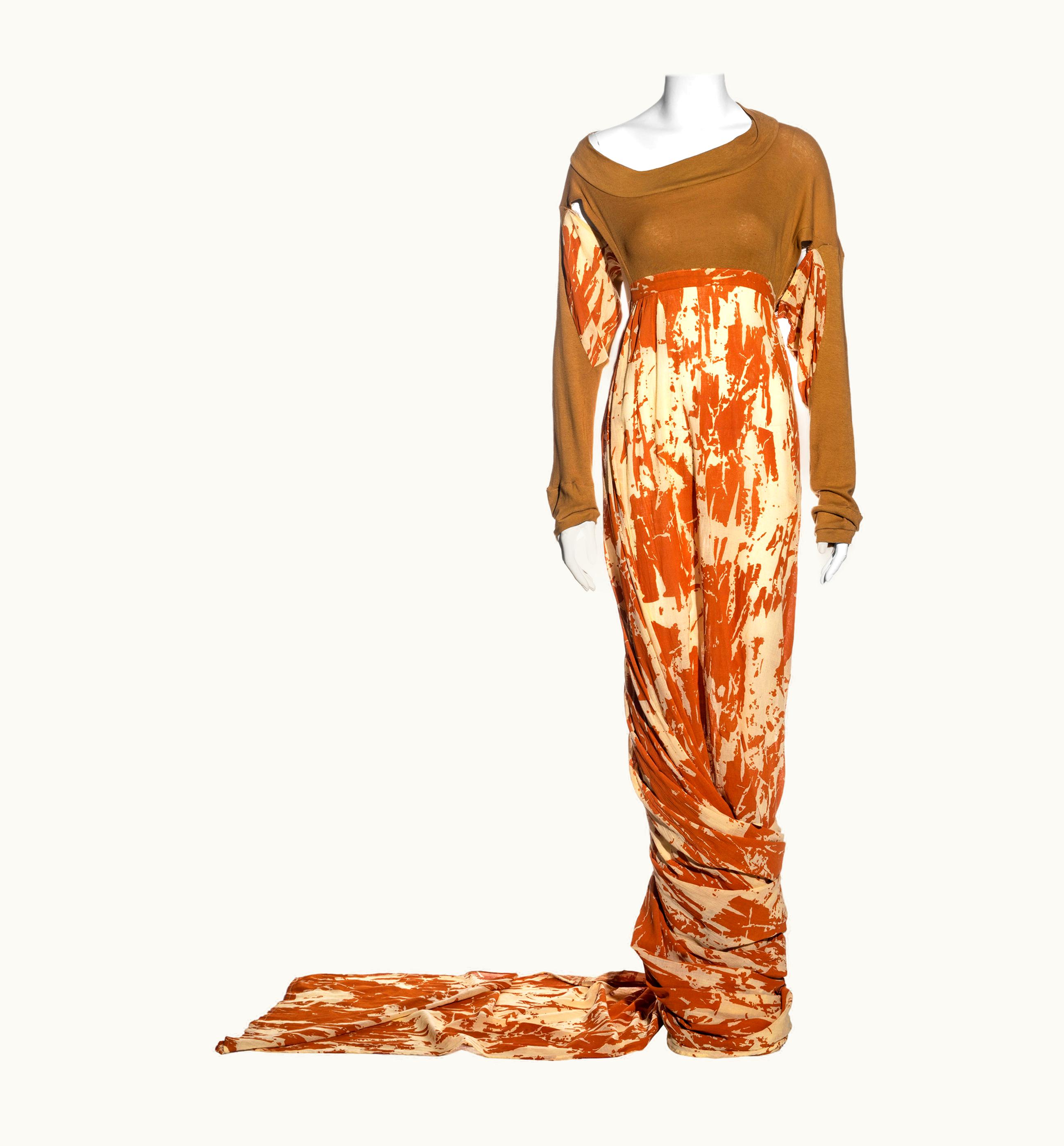 Vivienne Westwood Worlds End By Vivienne Westwood And Malcolm McLaren Toga Dress, S/S 1982