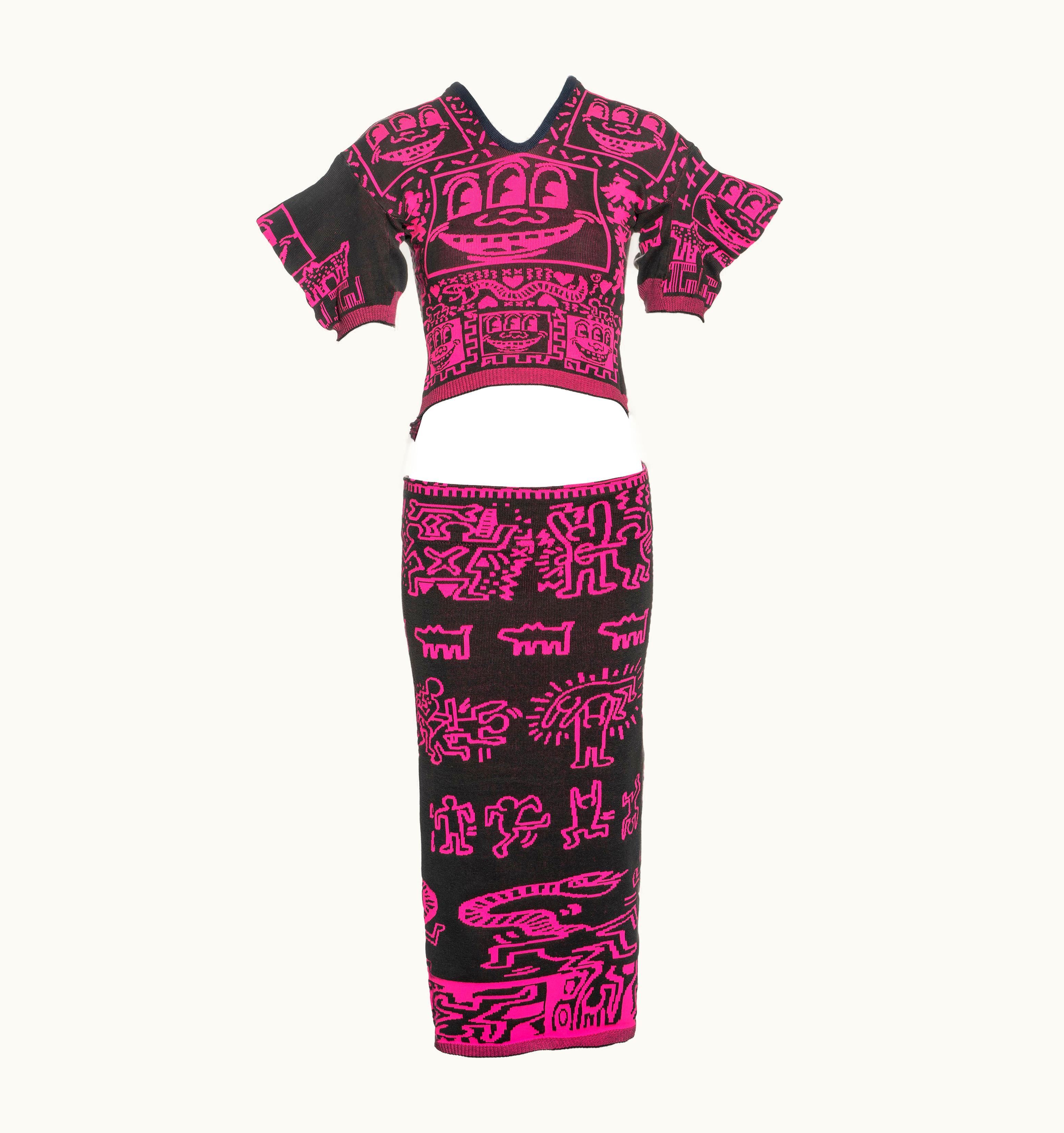 Vivienne Westwood Vivienne Westwood Malcolm McLaren Keith Haring 'Witches' Skirt Suit, AW 1983