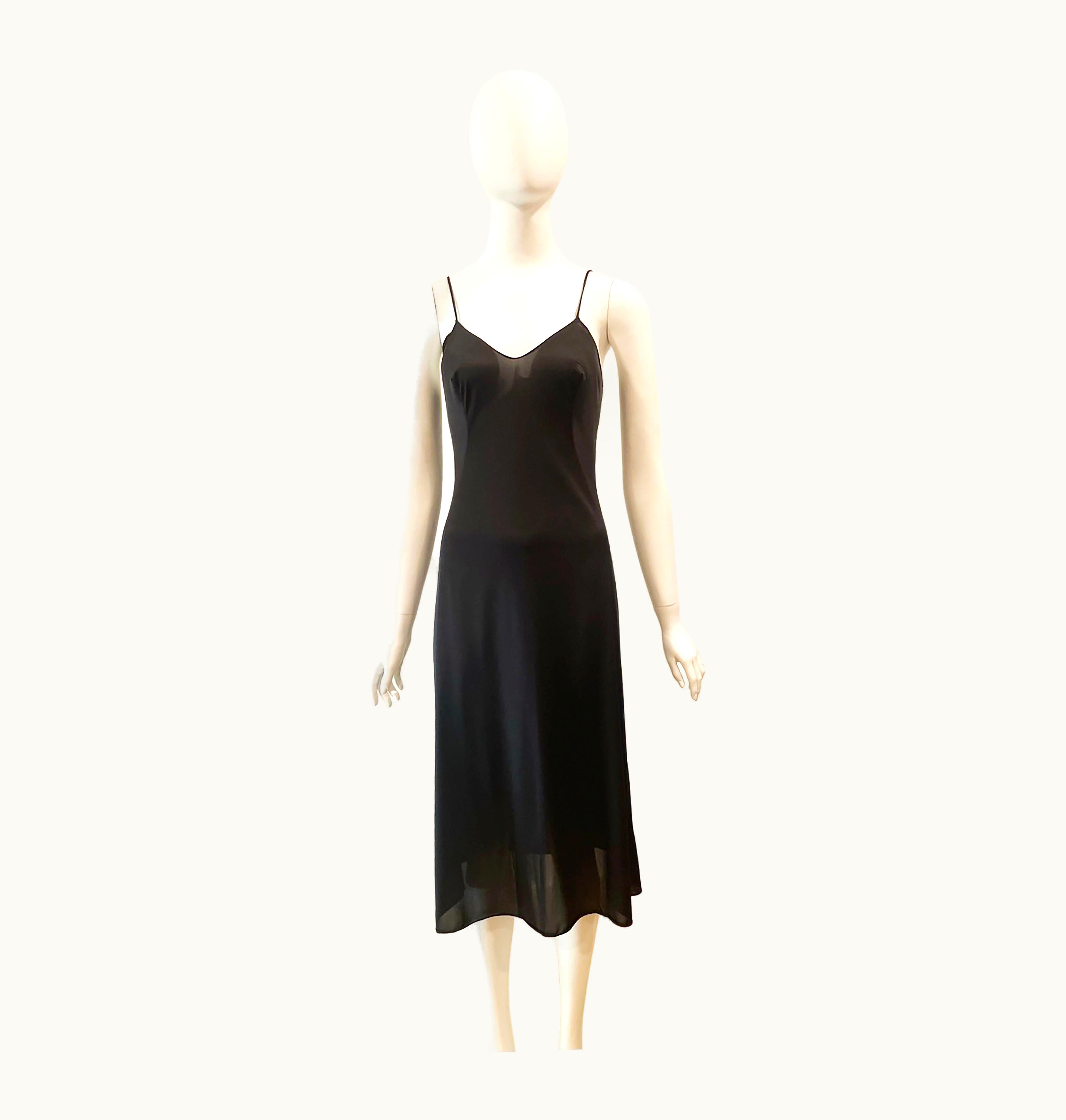 Dolce & Gabbana 1990' Dolce & Gabbana Black Nylon Slip Dress