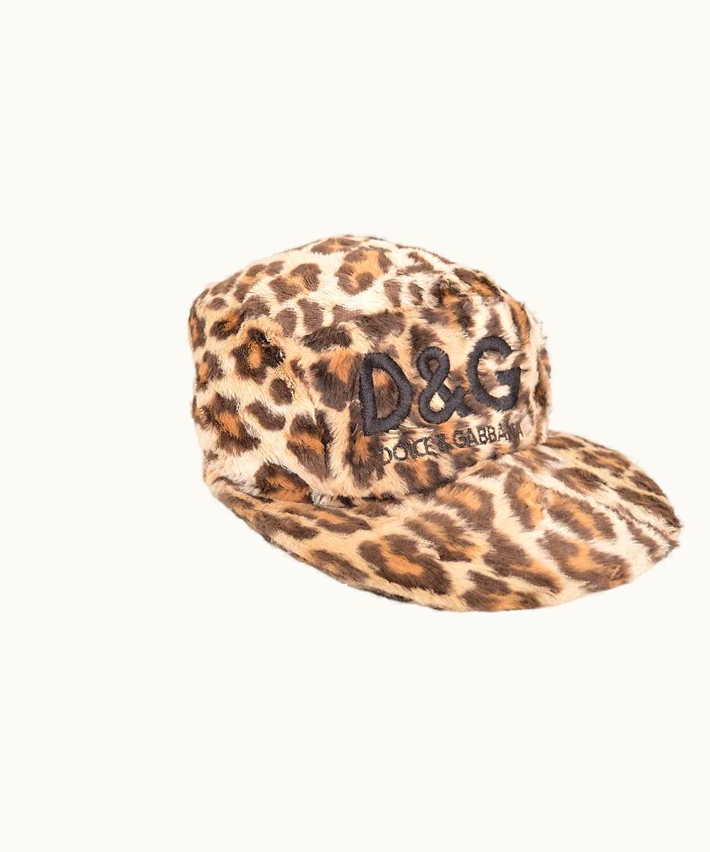 Dolce & Gabbana Dolce &gabbana 1990' Leopard Print Faux Fur Cap
