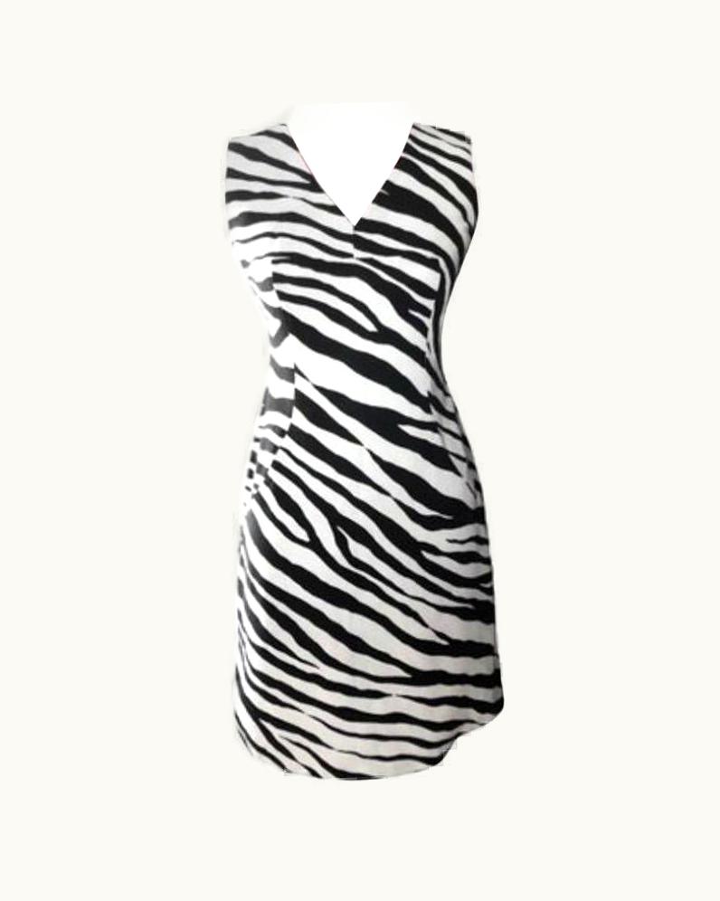 Dolce & Gabbana Dolce & Gabbana Vintage Zebra Print Dress