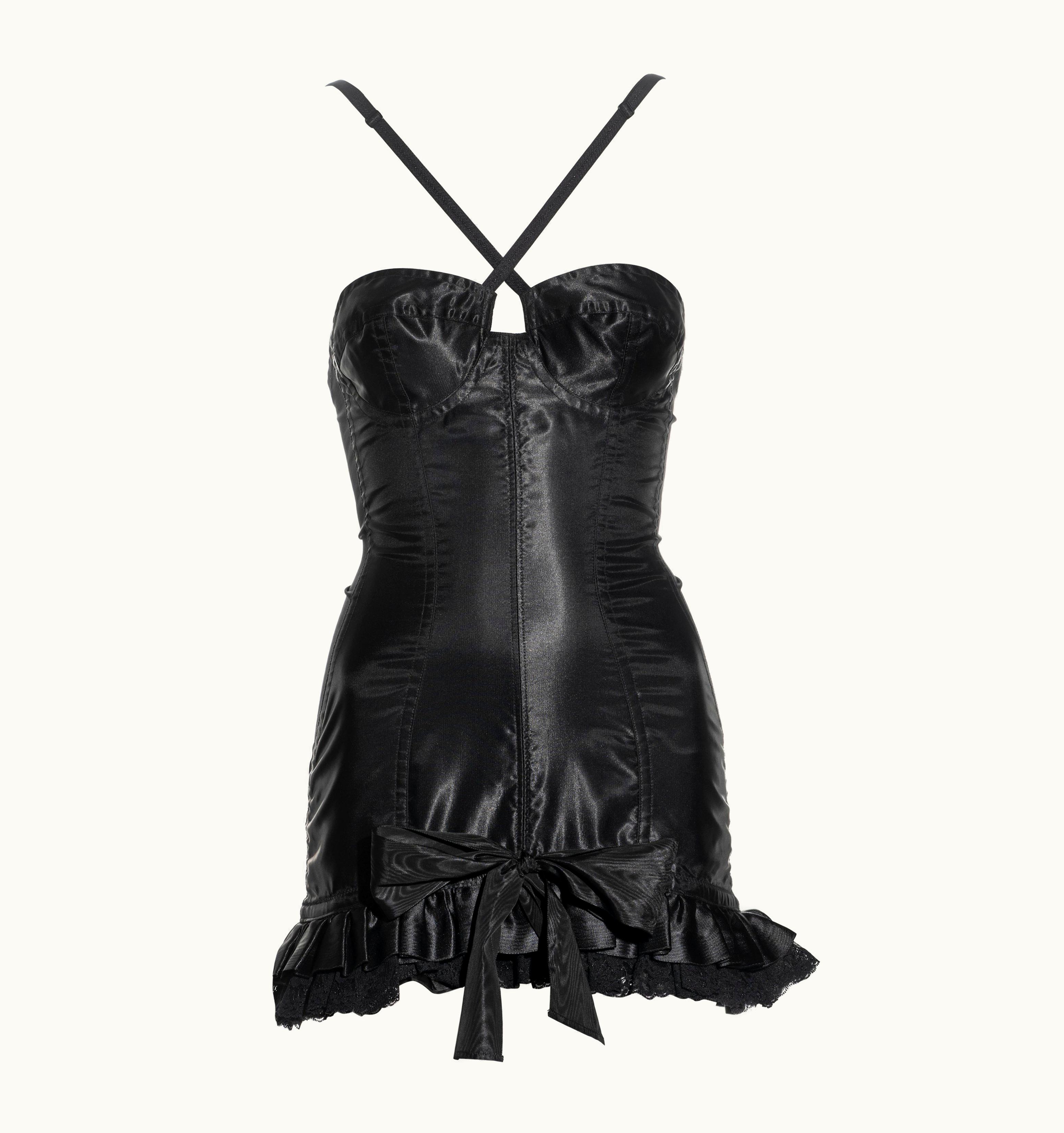 Dolce & Gabbana Dolce & Gabbana Black Corset 'Pin-Up' Mini Dress, AW 1991