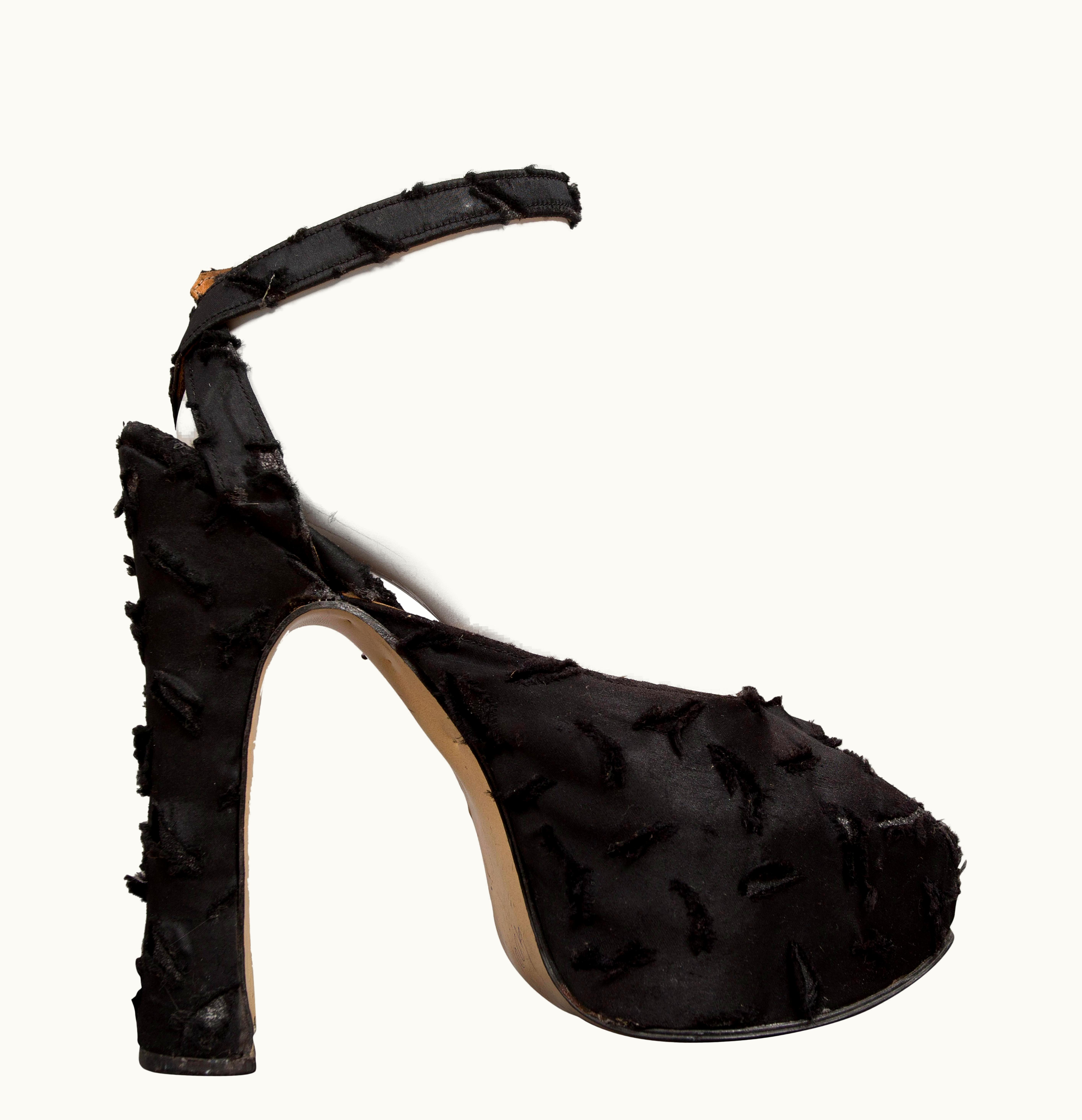 Vivienne Westwood Vivienne Westwood 'Cut, Slash & Pull' Open Toe High Sole Platforms, Circa 1991