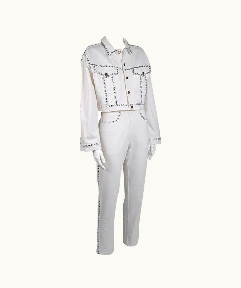 Dolce & Gabbana Dolce & Gabbana Crystal-Embellished Denim Ensemble, Spring-Summer 1992