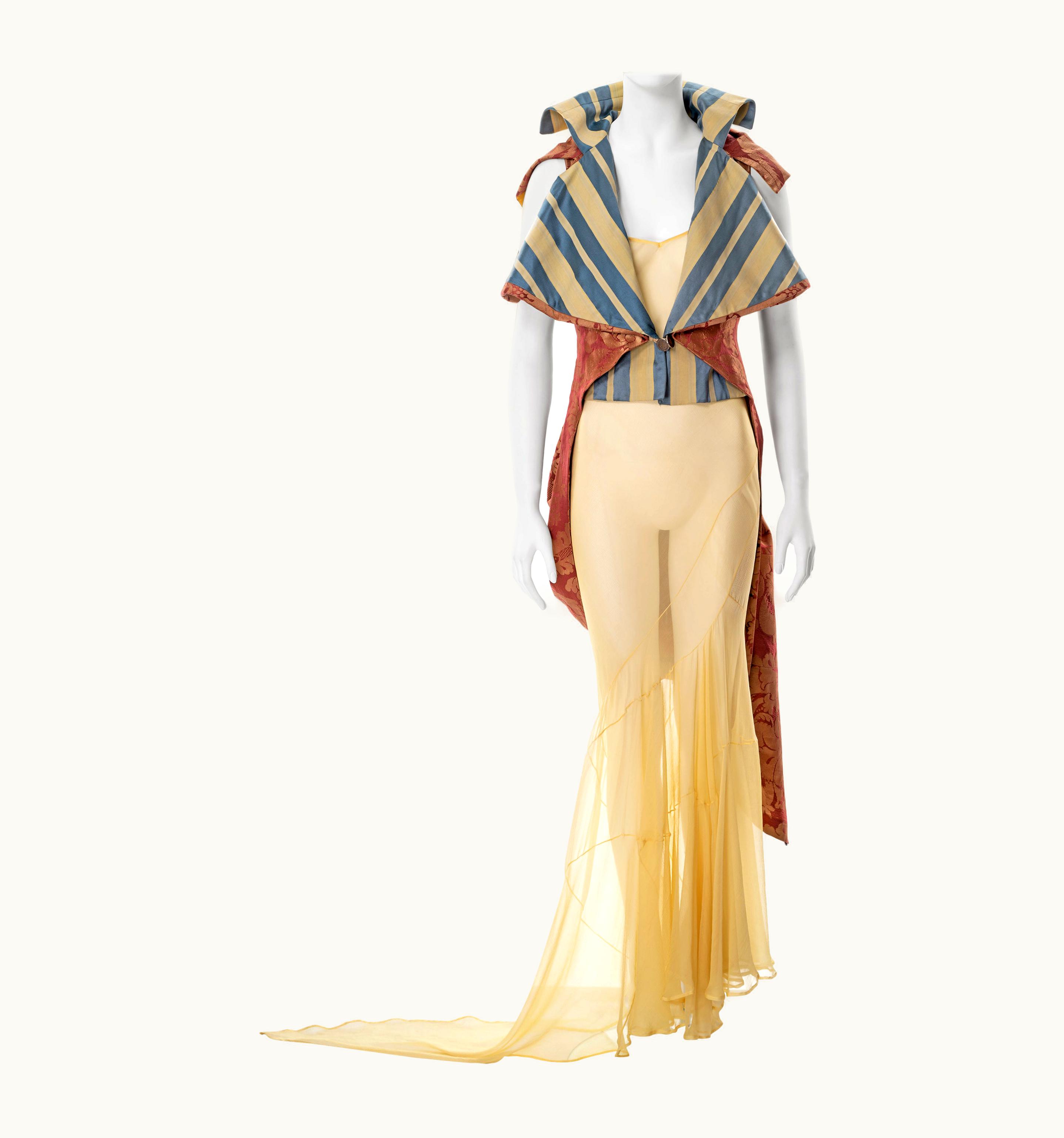 John Galliano John Galliano 'Filibuster' Tailcoat And Bias-cut Silk Slip Dress Set, S/S 1993