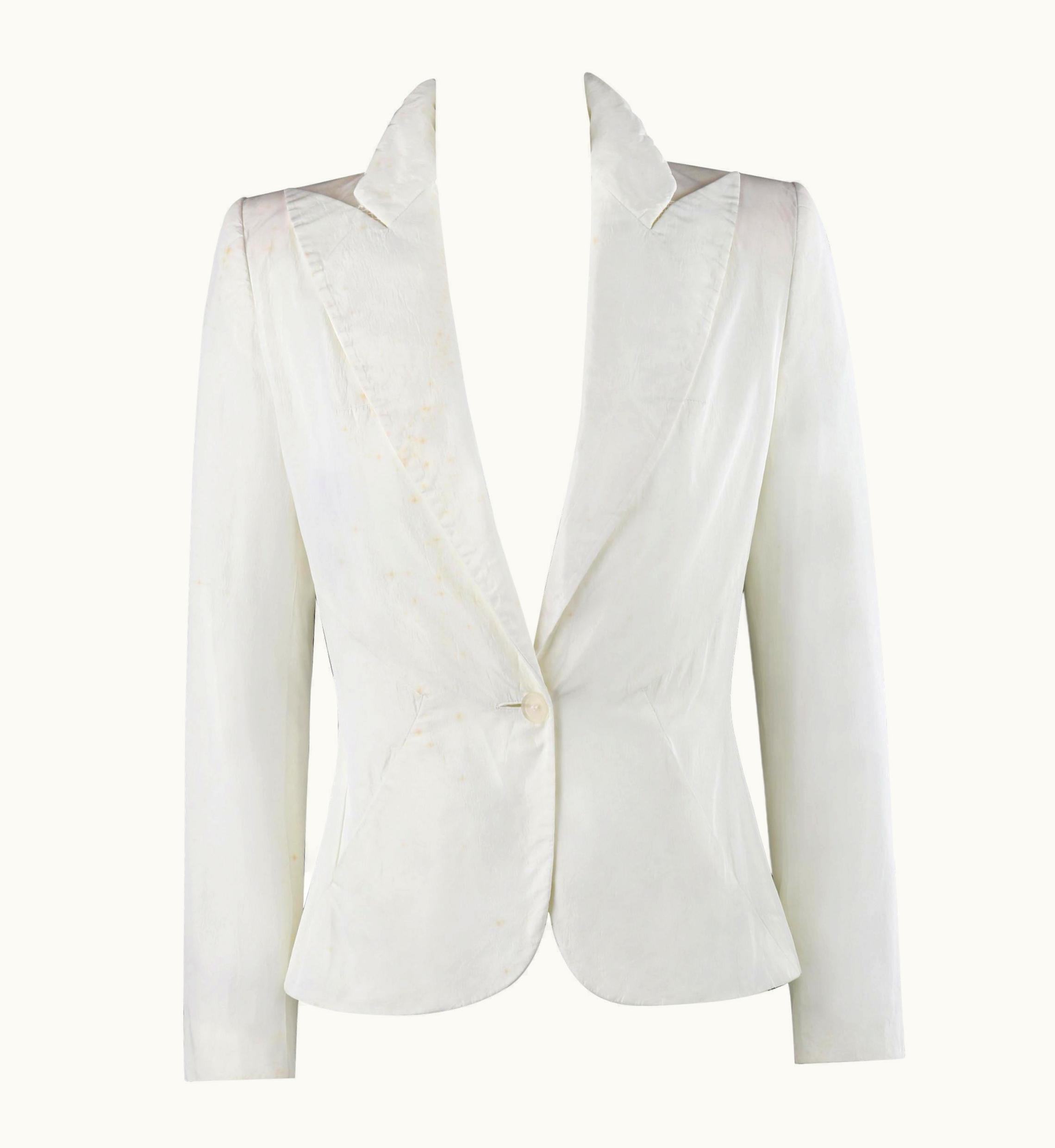 Alexander McQueen Alexander McQUEEN S/S 1995 "The Birds" Cream Blazer Jacket WS/S Birth + Hair Label