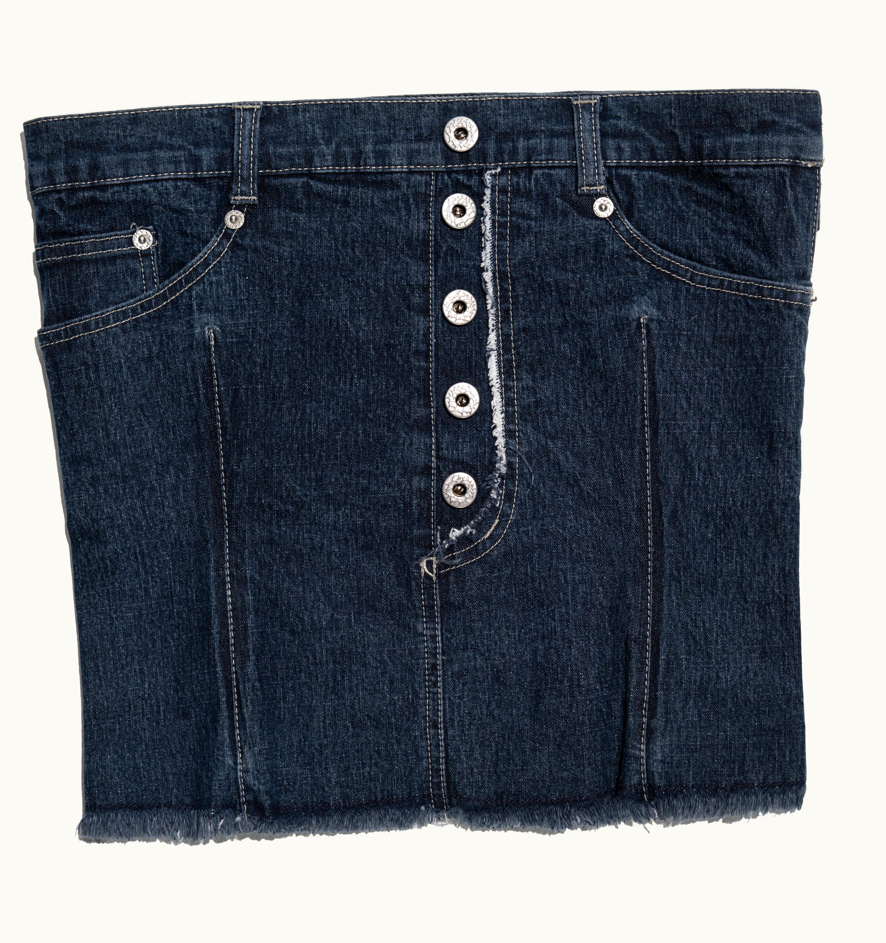 Alexander McQueen Alexander McQueen Blue Denim Strapless Corset Top, AW 1996