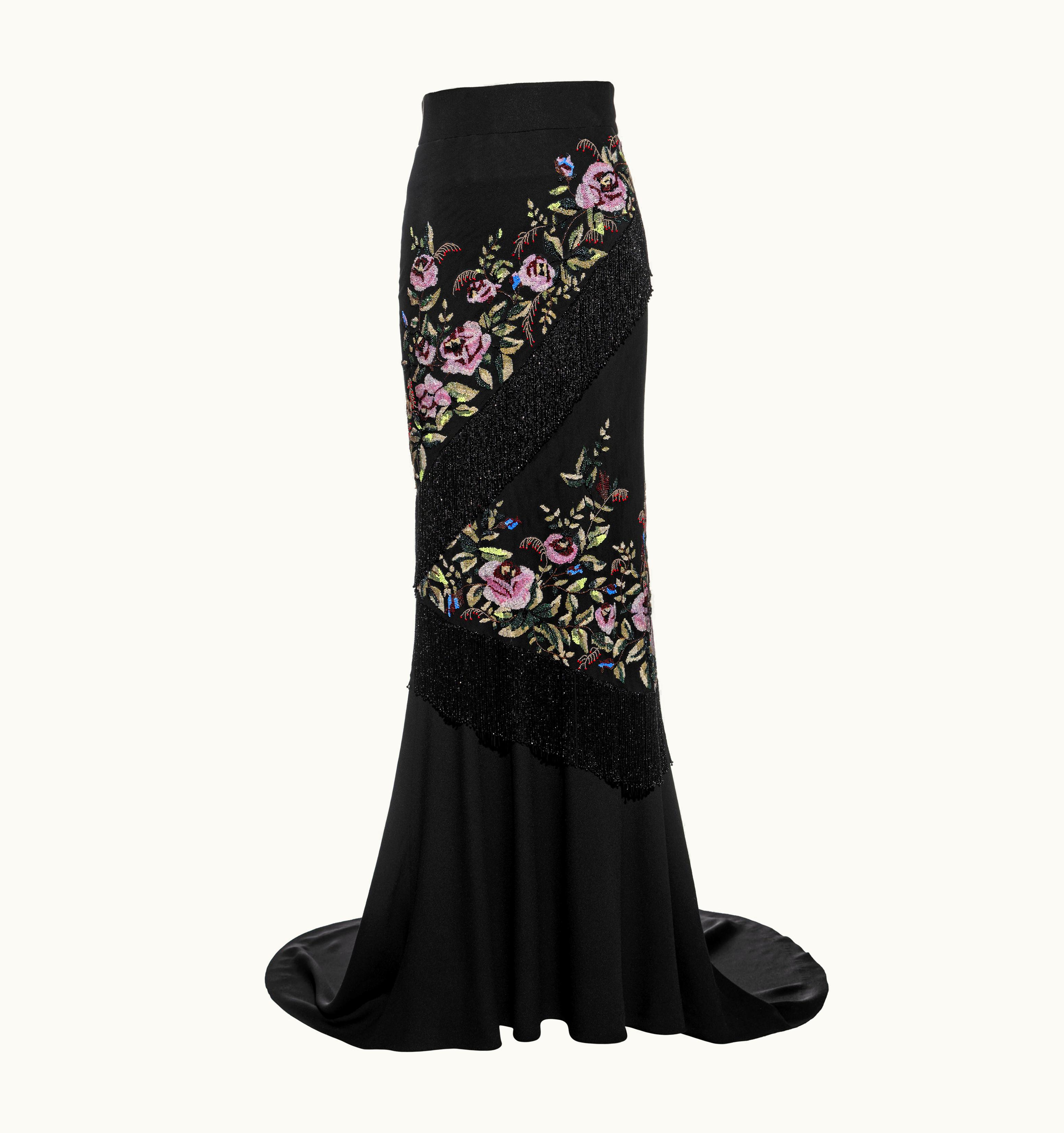 Alexander McQueen Givenchy Haute Couture By Alexander McQueen Beaded Evening Skirt, AW 1998