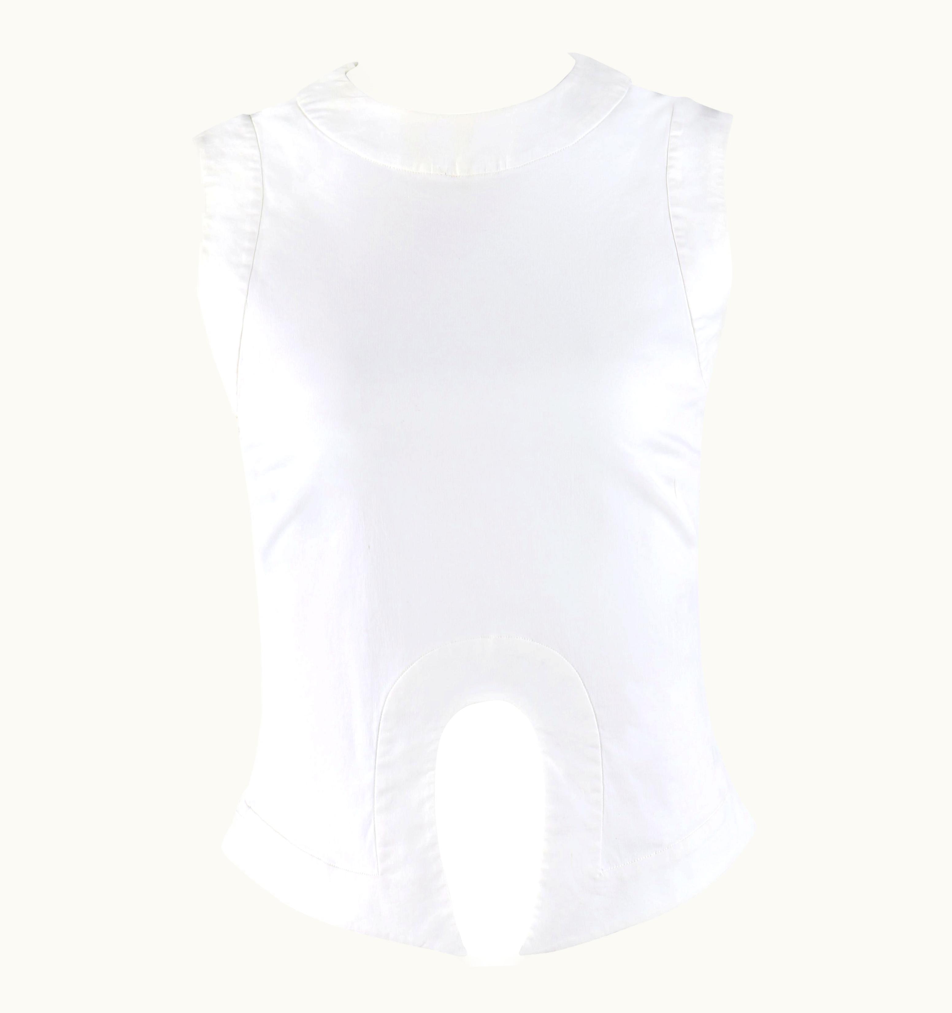 Alexander McQueen Alexander McQUEEN S/S 2000 "Eye" Asymmetric Keyhole Cutout Sleeveless Top