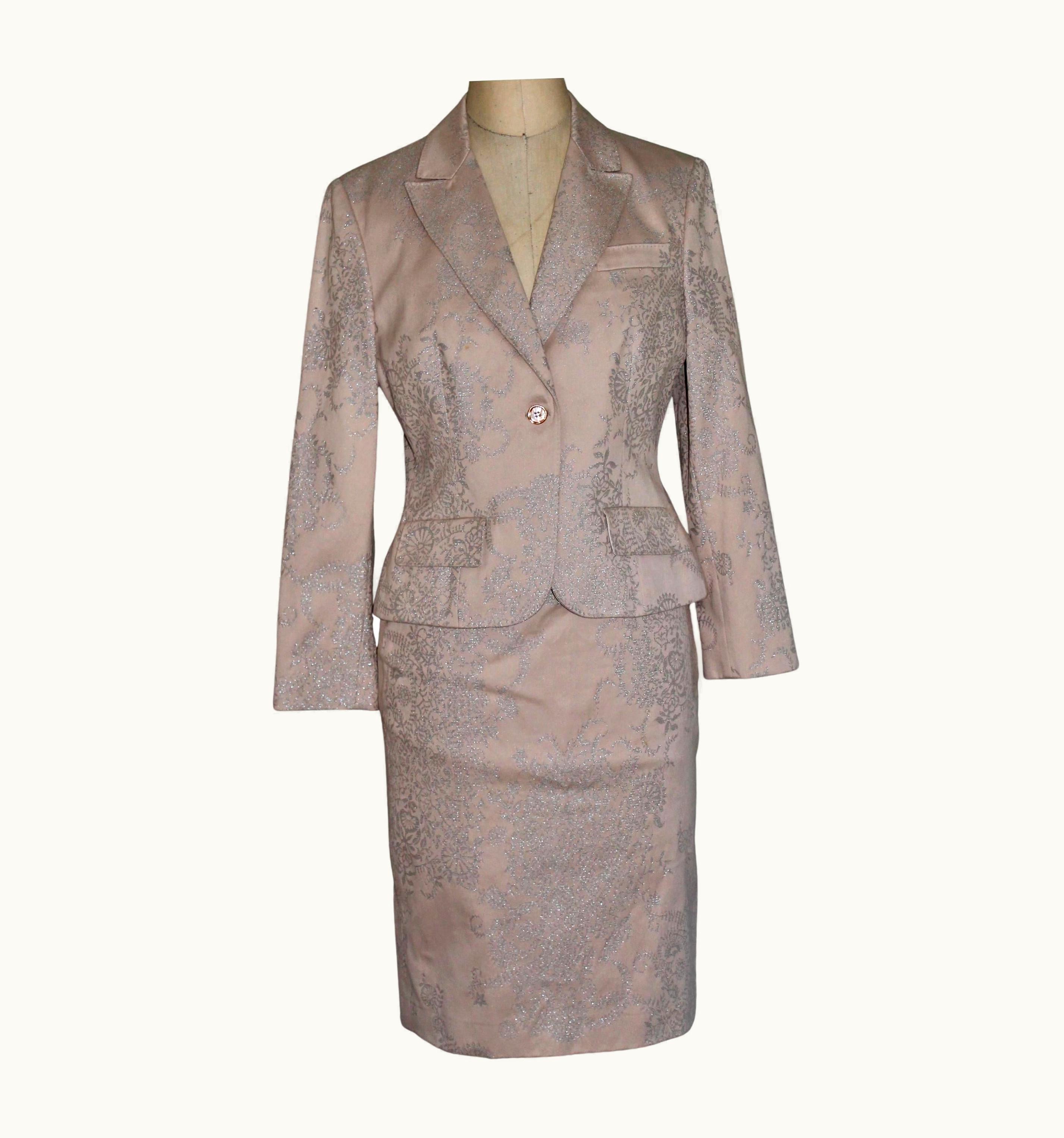 Alexander McQueen Alexander McQueen Circa 2000 Dusty Pale Rose Suit