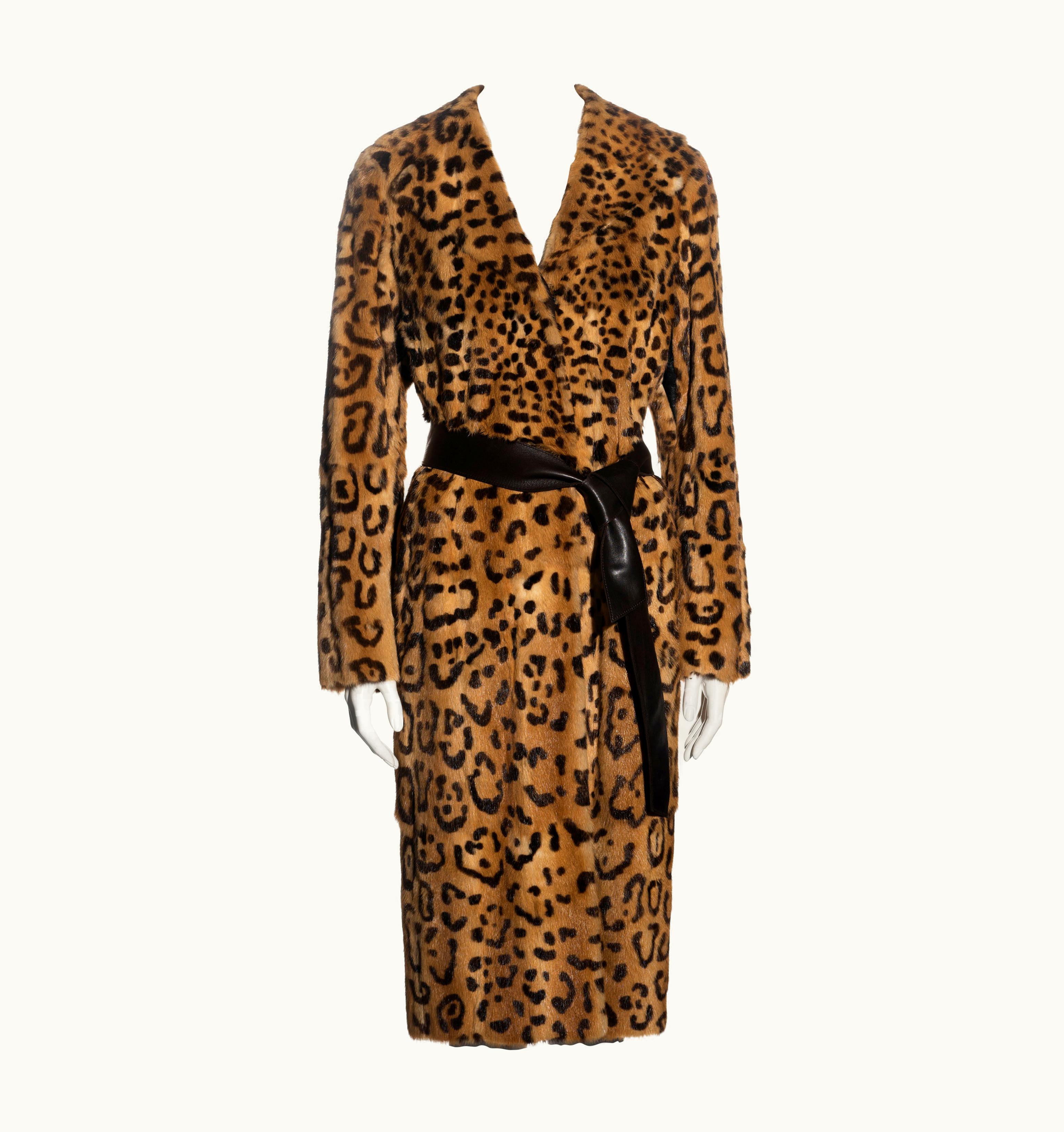 Dolce & Gabbana Dolce & Gabbana Leopard Print Rabbit Fur Coat, AW 2000