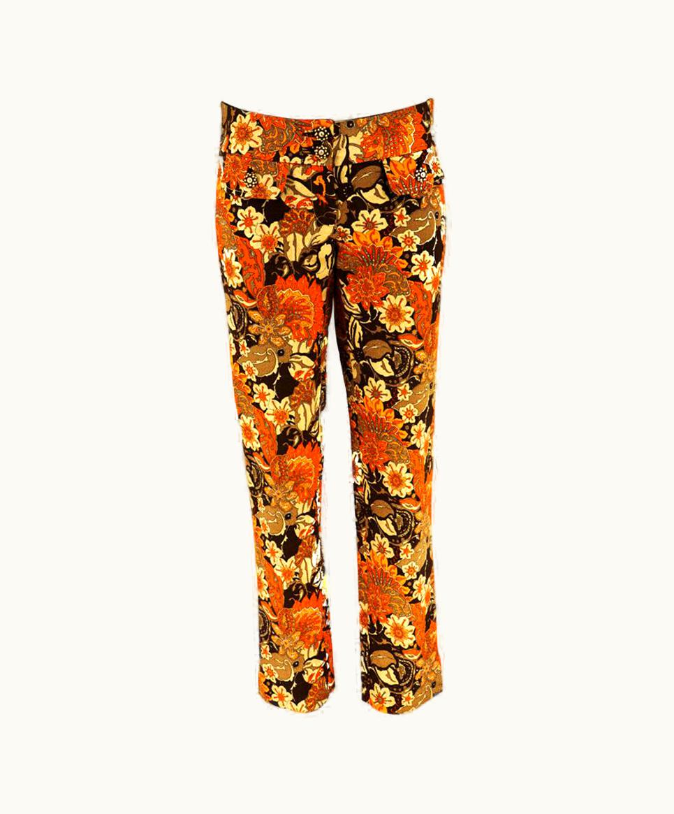 Dolce & Gabbana Dolce & Gabbana Trousers In A 60s Inspired Print Spring 2004