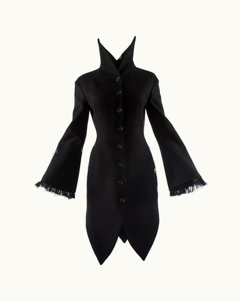 Alexander McQueen Alexander Mcqueen Black Wool Evening Coat, Autumn-winter 2008