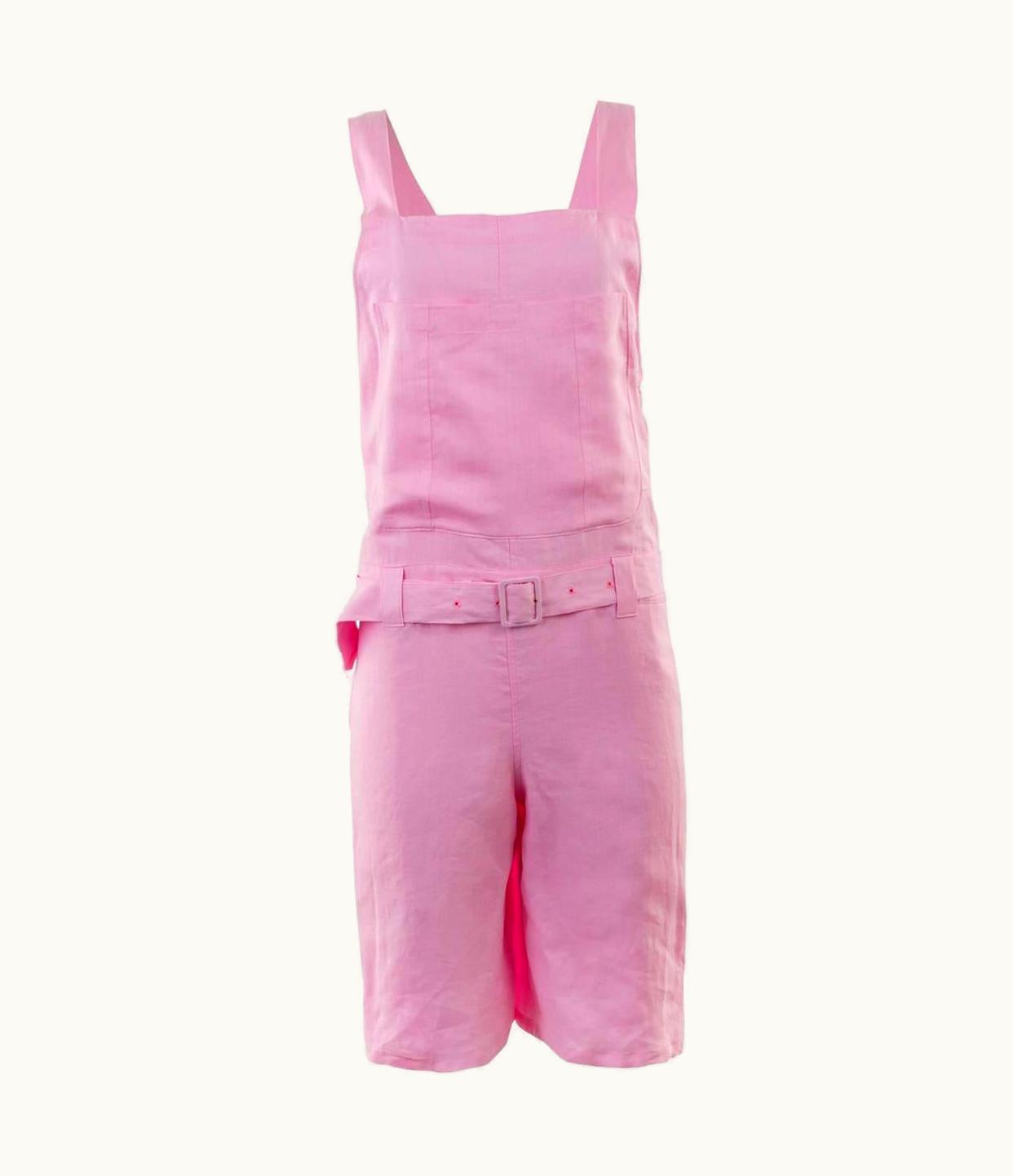Junya Watanabe Junya Watanabe S/S 2008 Pink Linen Short Overalls