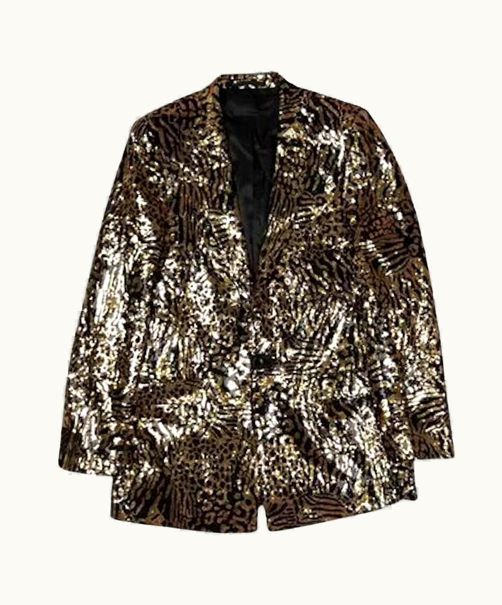 Alexander McQueen 2008 Vintage Alexander McQueen Rare Collectible Sequin Jacket For Men