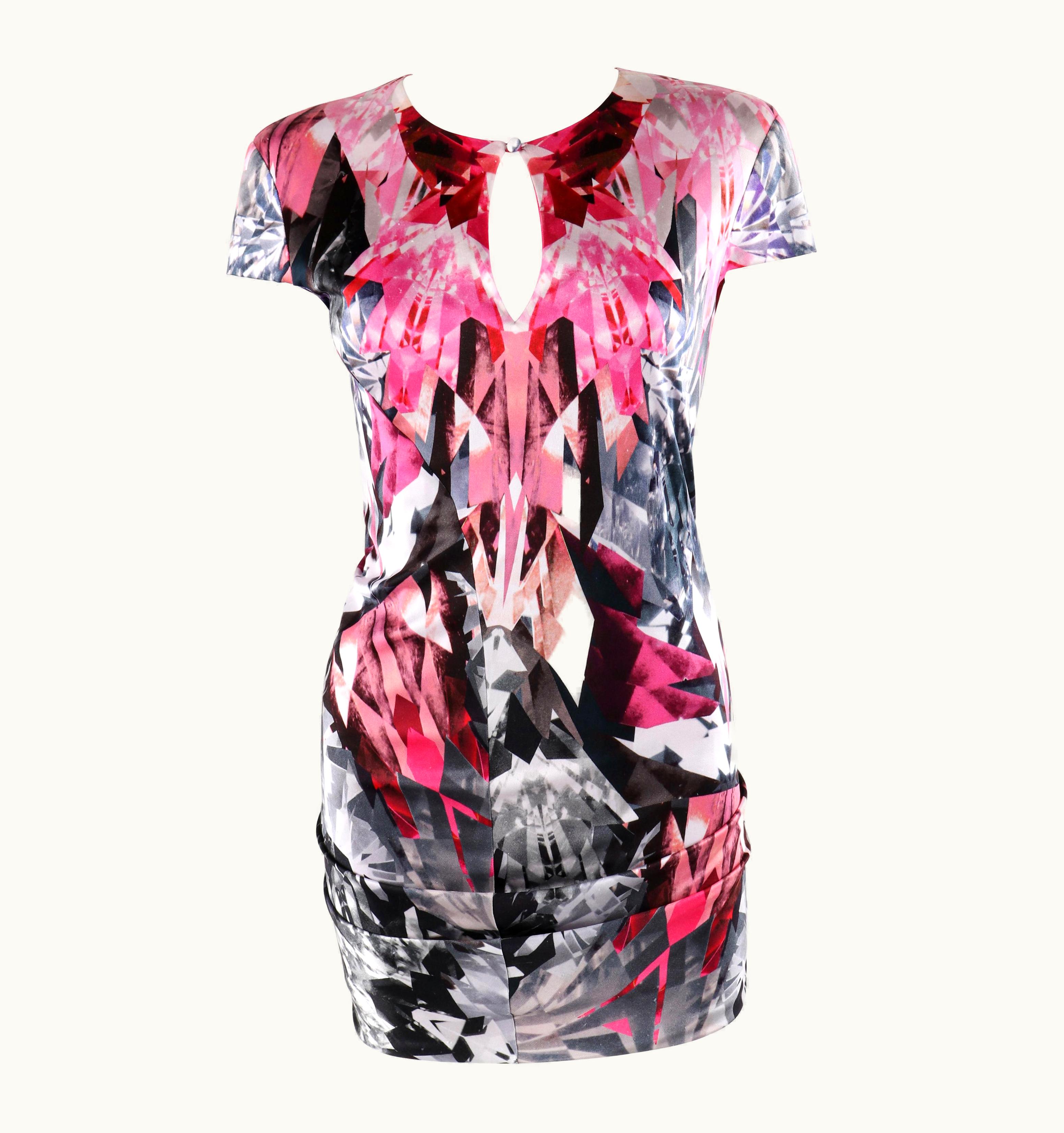 Alexander McQueen Alexander McQUEEN S/S 2009 "Natural Dis-tinction" Crystal Kaleidoscope Drape Top