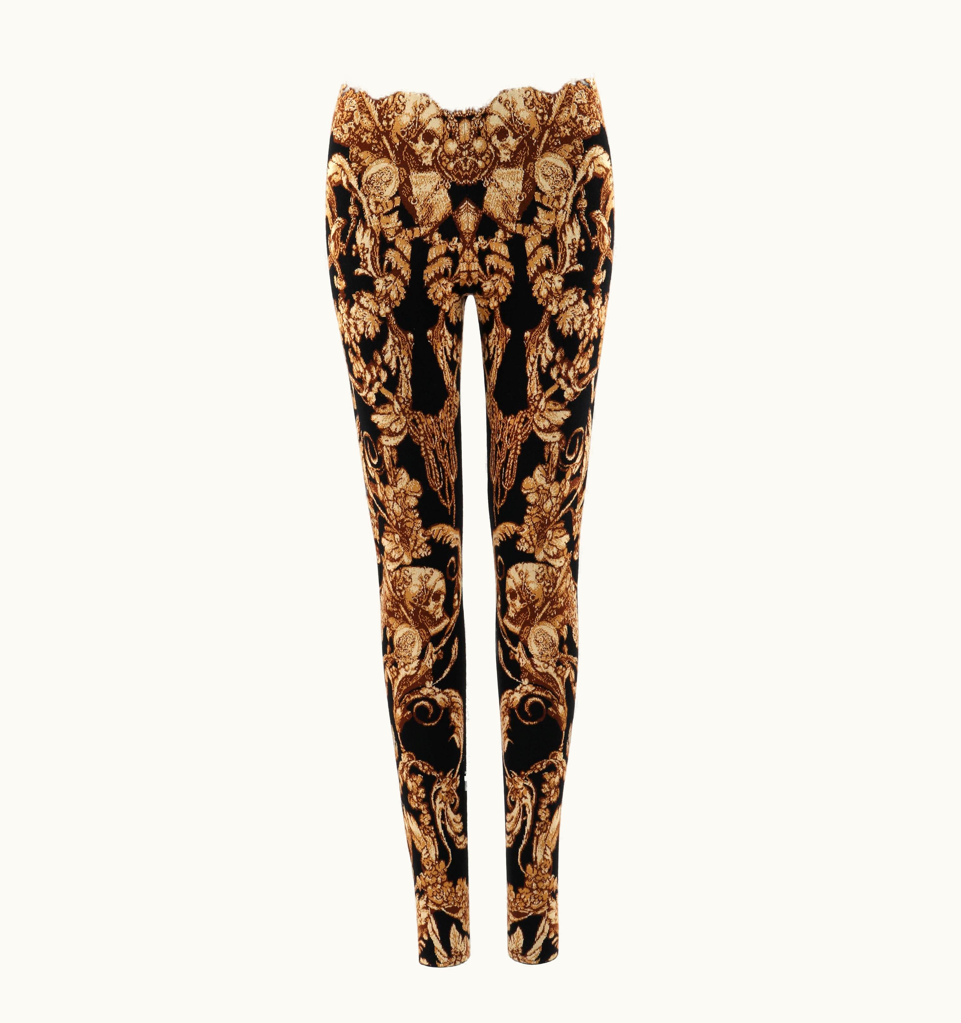 Alexander McQueen Alexander McQUEEN C.2010 "Angels & Demons" Grinling Gibbons Knit Legging