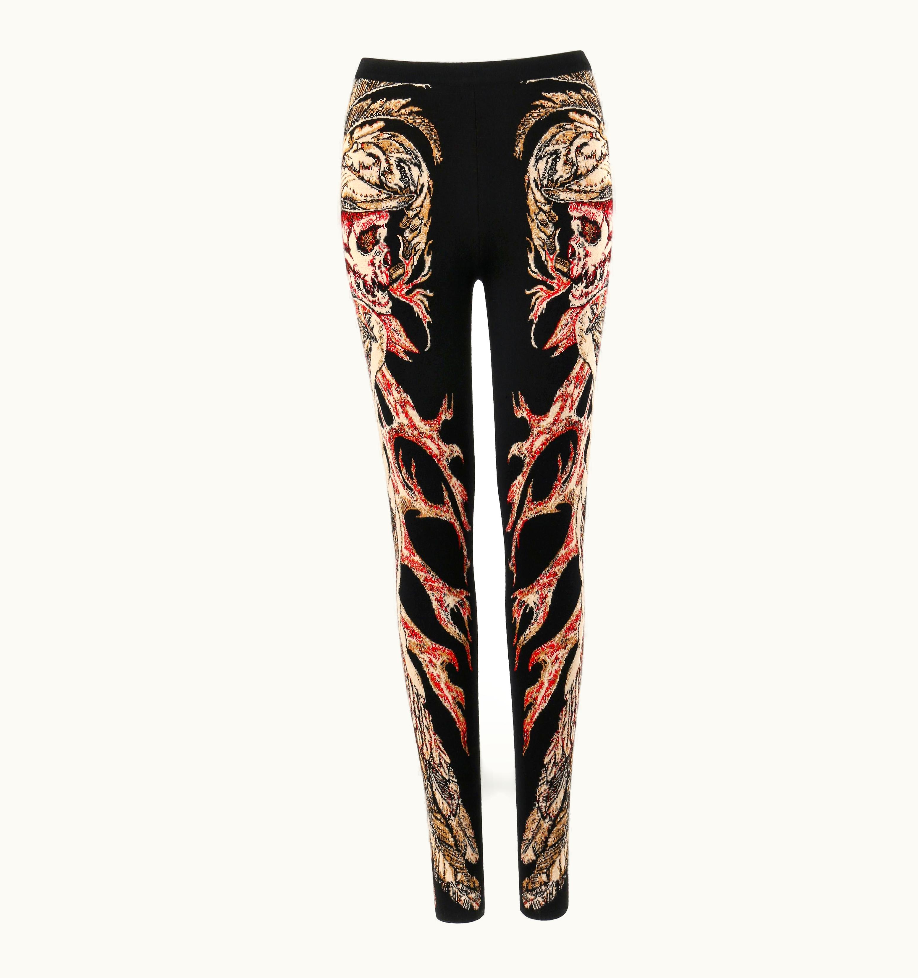 Alexander McQueen Alexander McQUEEN AW 2010 "Angels & Demons" "Hells Angels" Leggings Rare