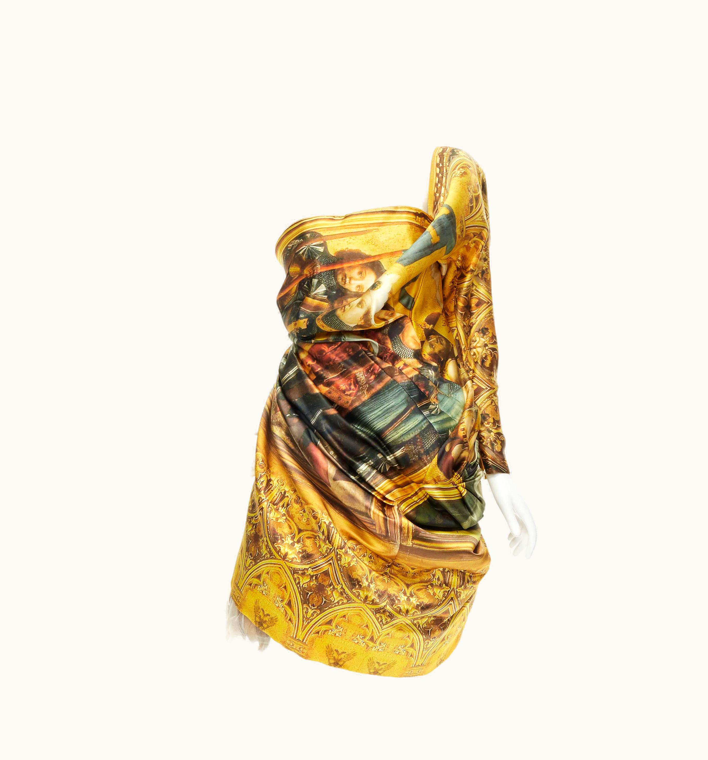 Alexander McQueen Alexander Mcqueen 2010 Angels Demons Runway Renaissance Feather Dress