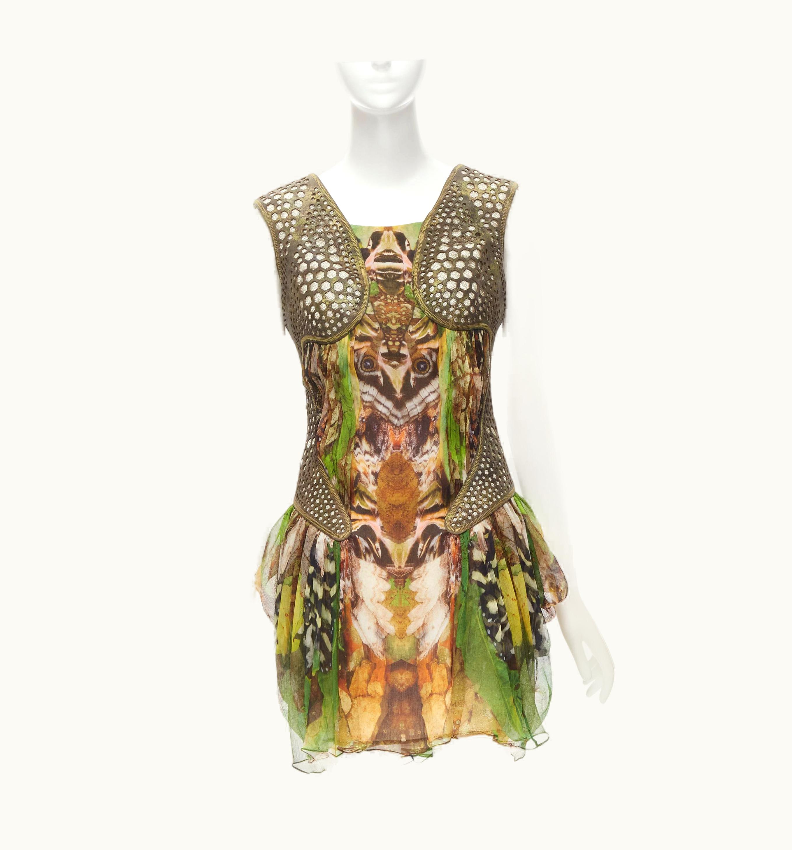 Alexander McQueen Alexander Mcqueen 2010 Runway Platos Atlantis Laser Cut Moth Dress
