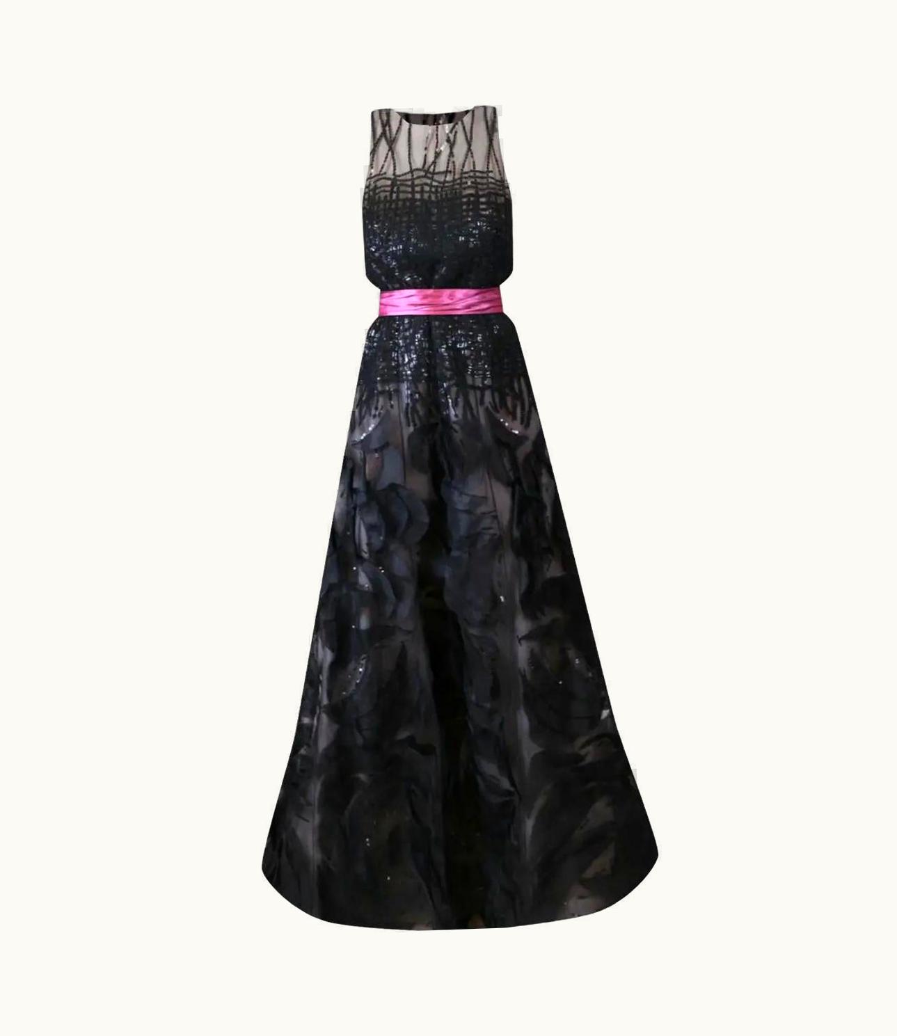 Oscar De La Renta 2011 Oscar De La Renta Embellished Black Tulle Gown As Seen On Blanca