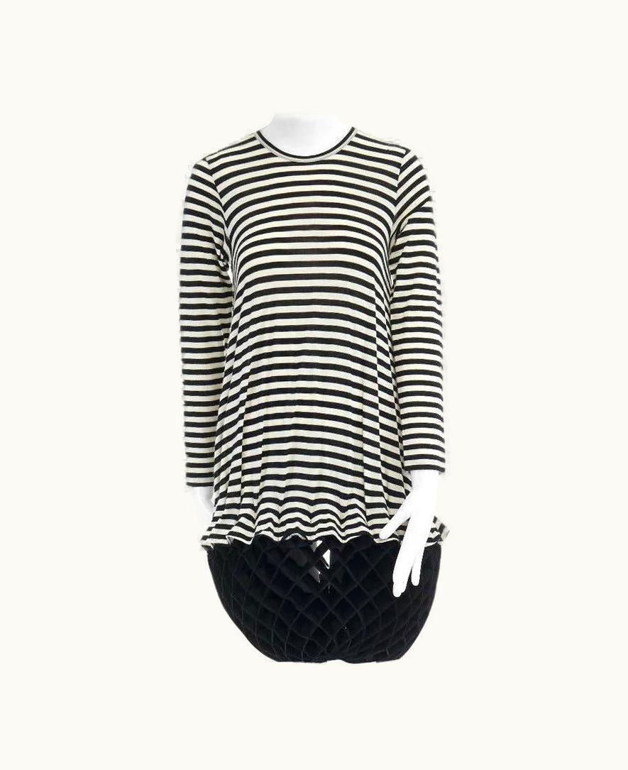 Junya Watanabe 2015 Runway Stripe Origami Lantern Bubble Skirt Romper