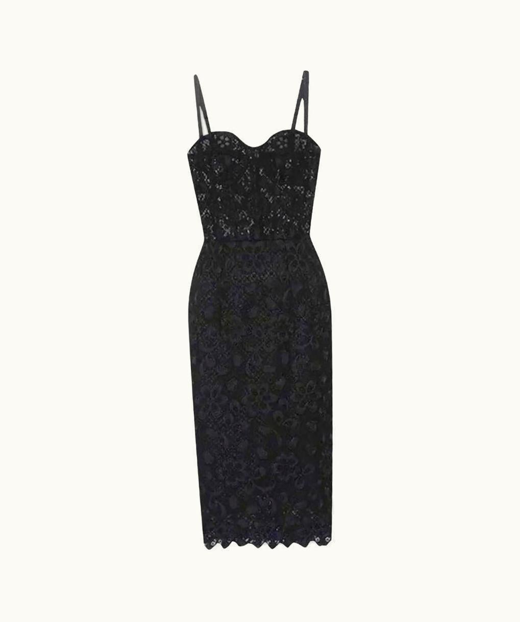 Dolce & Gabbana S/S 2018 Dolce&Gabbana Black Lace Midi Dress