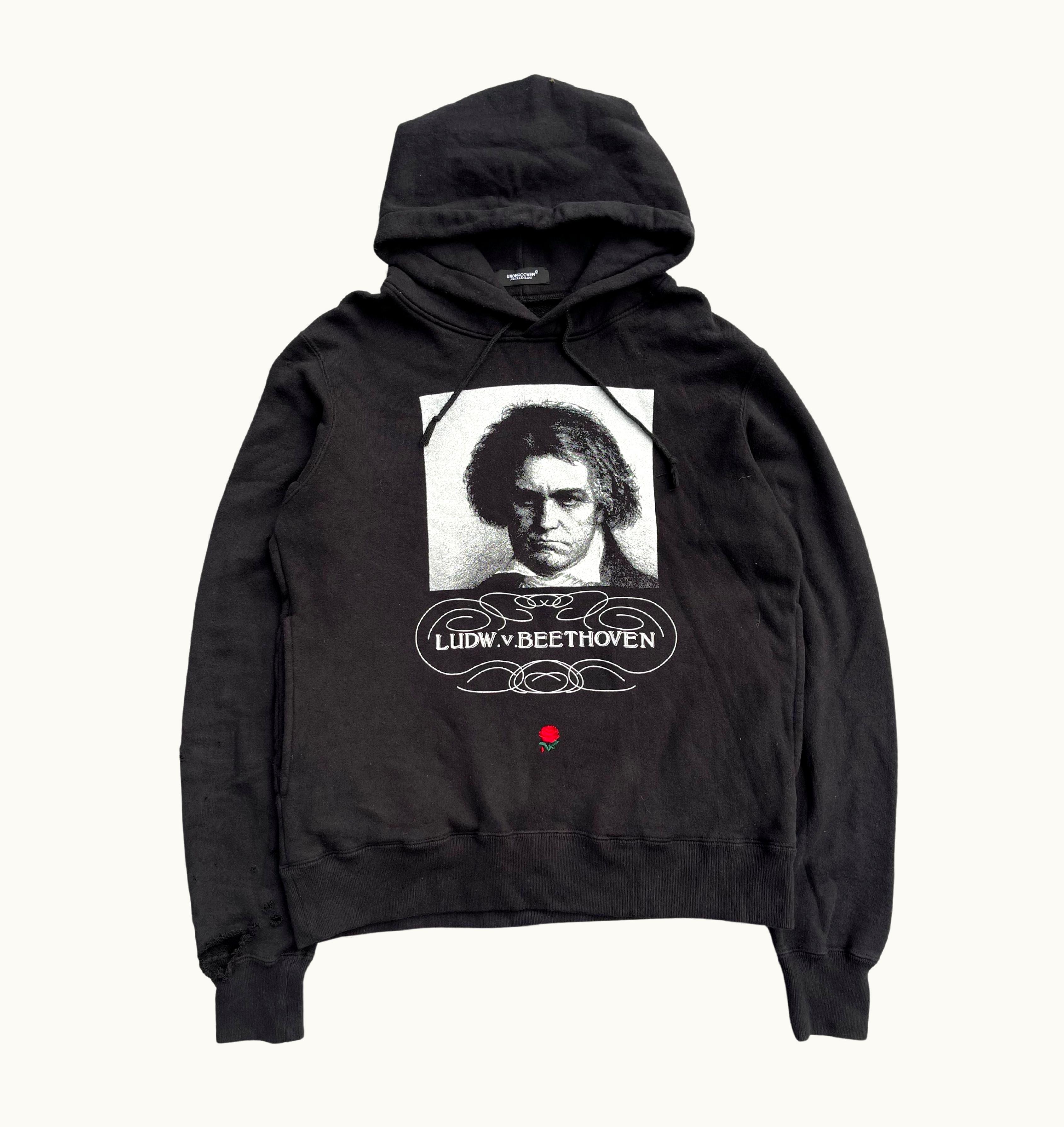 Valentino Undercover x Valentino Beethoven Roses Hoodie, Autumn Winter 2019