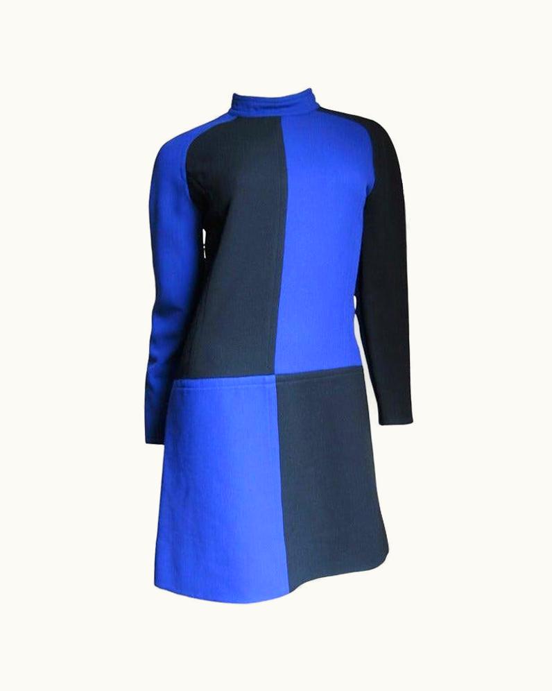Courrèges 1960s Color Block Dress
