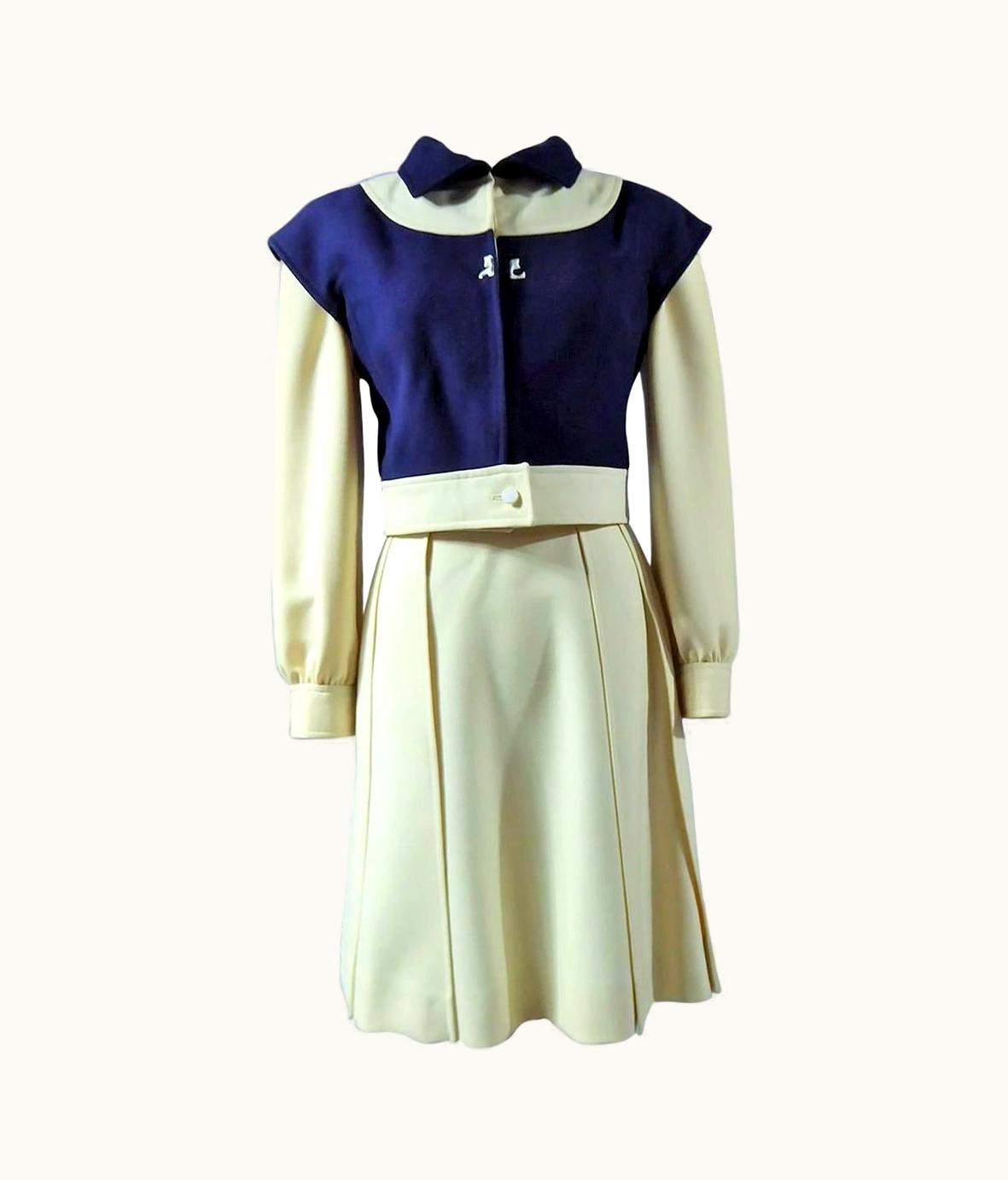 Courrèges An André Courrèges Couture Jacket And Skirt - French Late 1960s