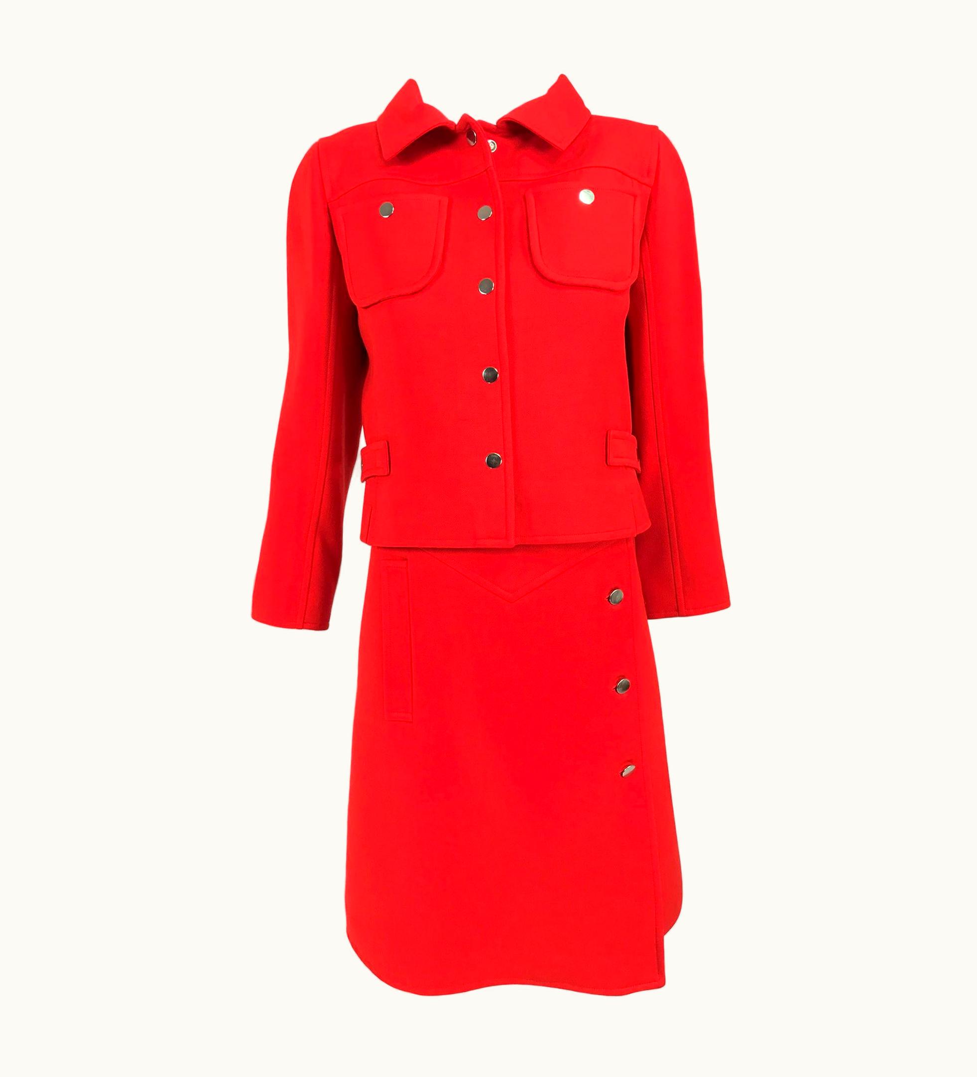 Courrèges Courrèges 1960s Mod Two Piece Suspender Dress And Jacket 1960s