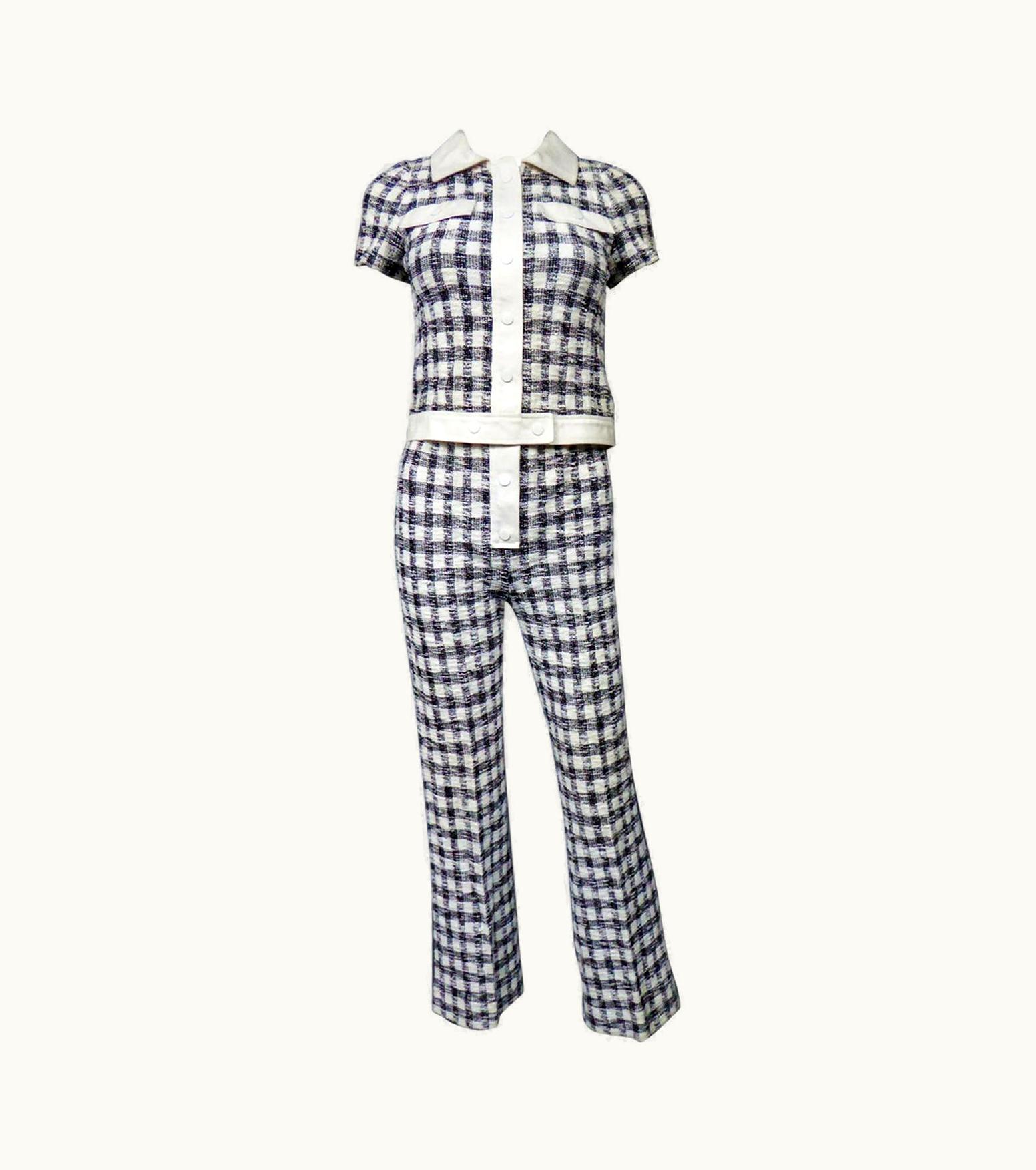 Courrèges An André Courrèges Pant Suit'numbered 0514895 And 579326 Taty Style Circa 1969