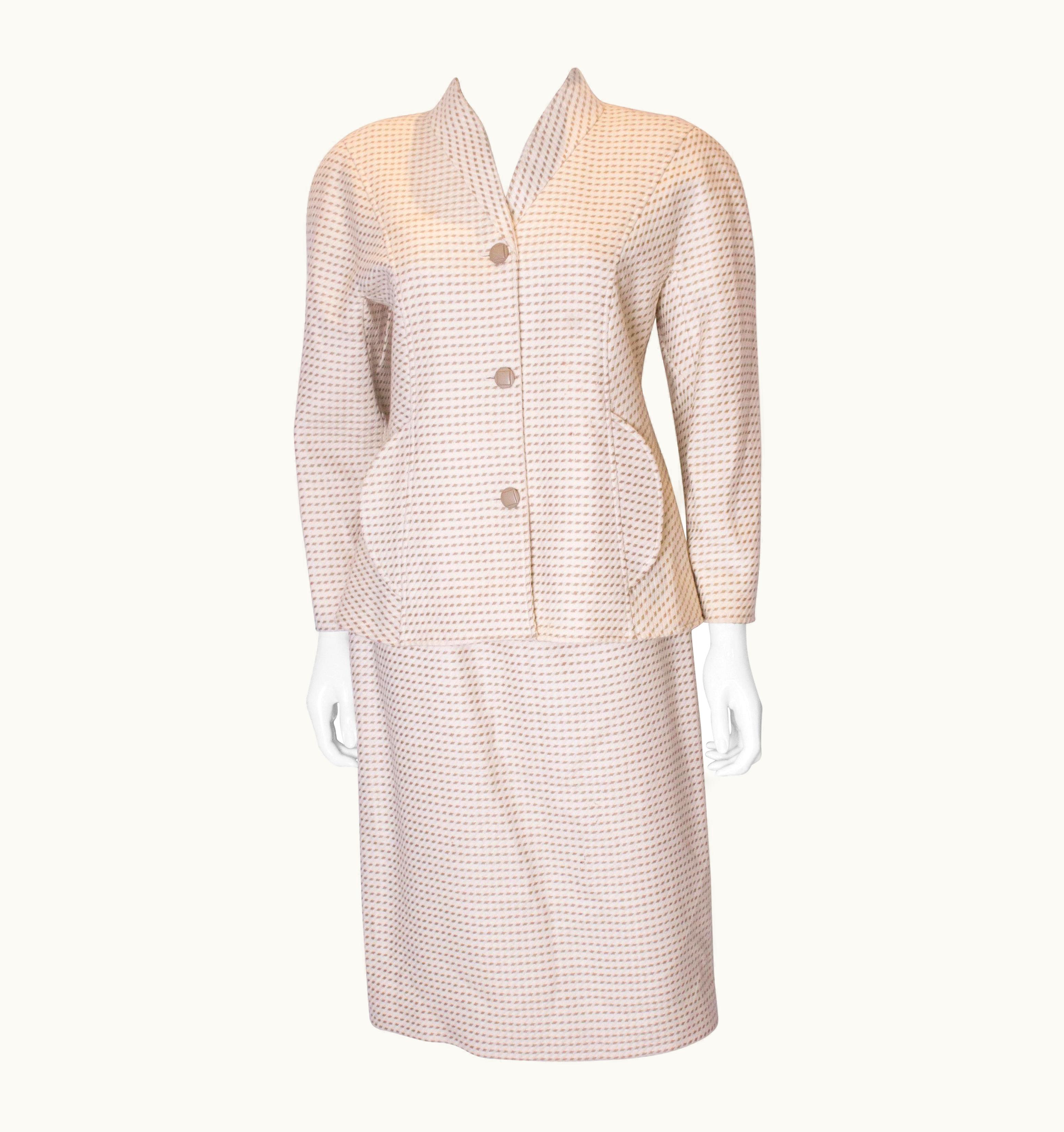 Courrèges Vintage Courrèges Skirt Suit