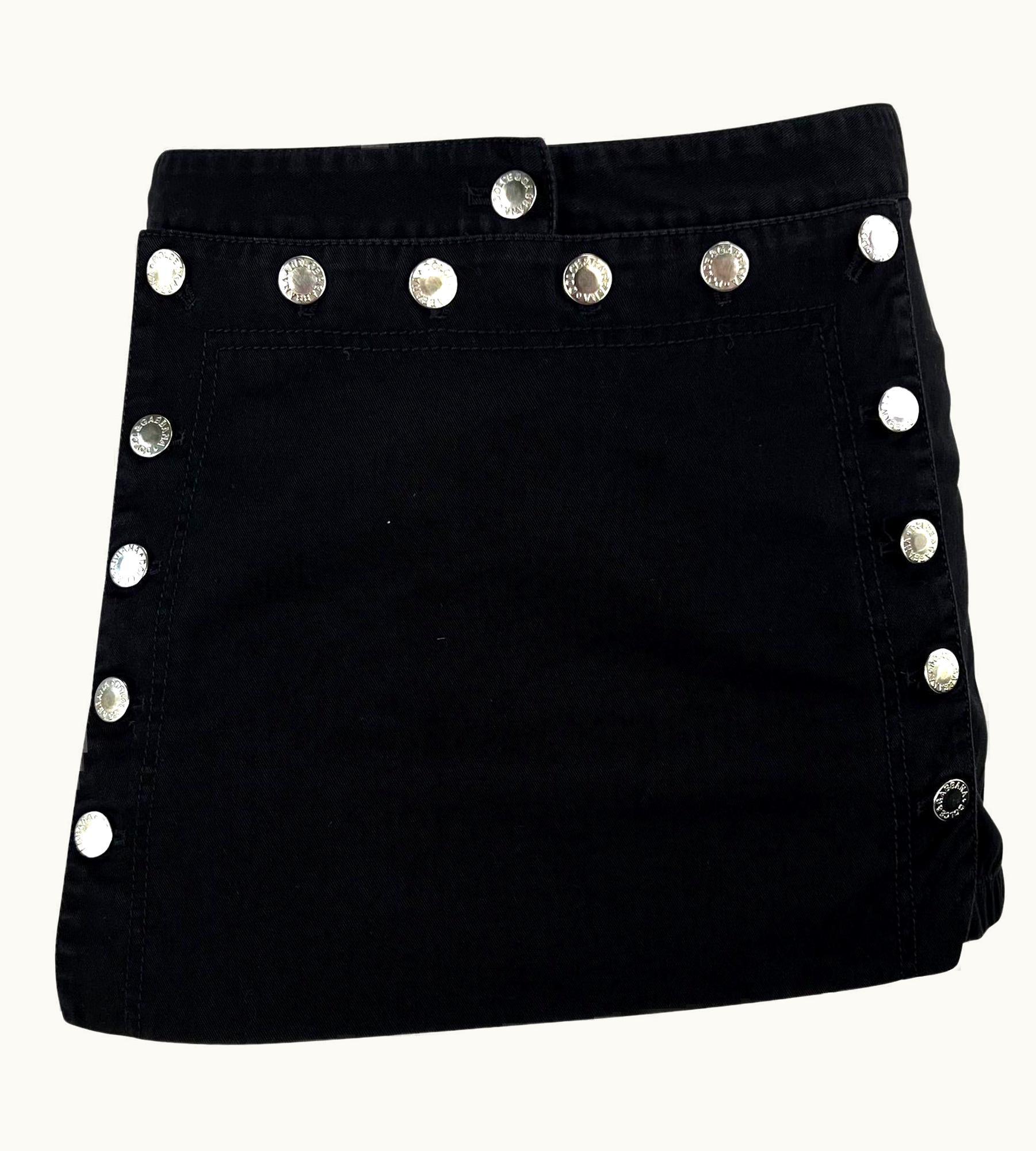 Dolce & Gabbana S/S 2003 Dolce & Gabbana 'Sex & Love' Flap Front Lace Up Mini Skirt